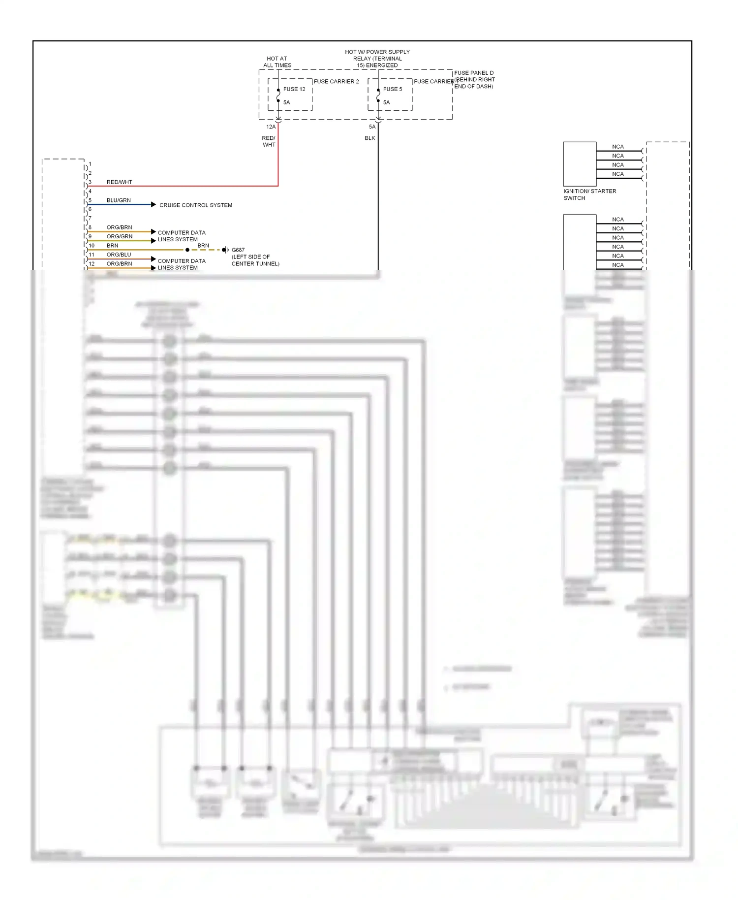 Wiring diagram org/blu for Audi S4 B8 facelift (2011-2015) (10 of 24)