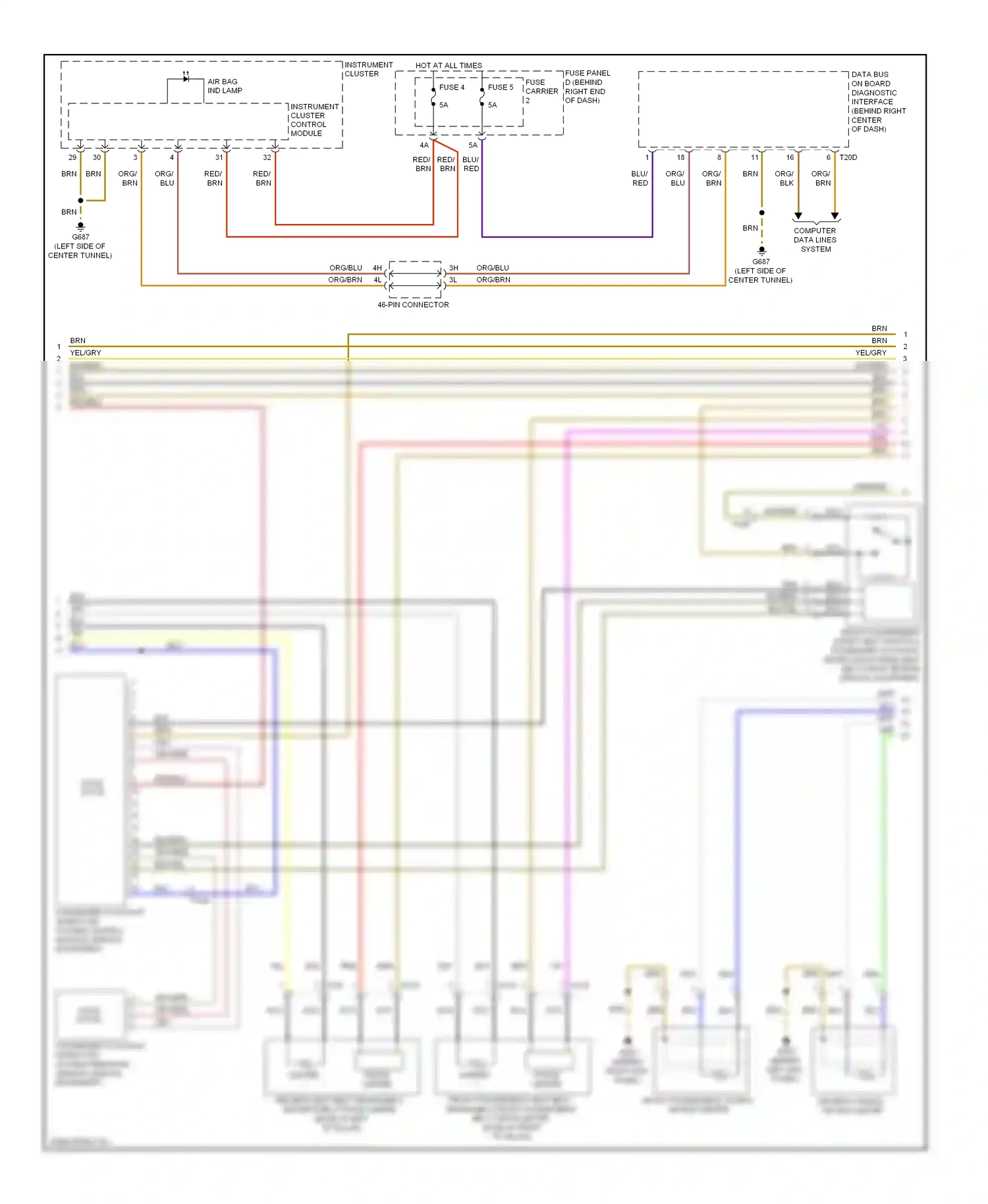 Audi S4 B8 facelift (2011-2015) passenger occupant detection system control module (special equipment) wiring diagram  (1 of 1)