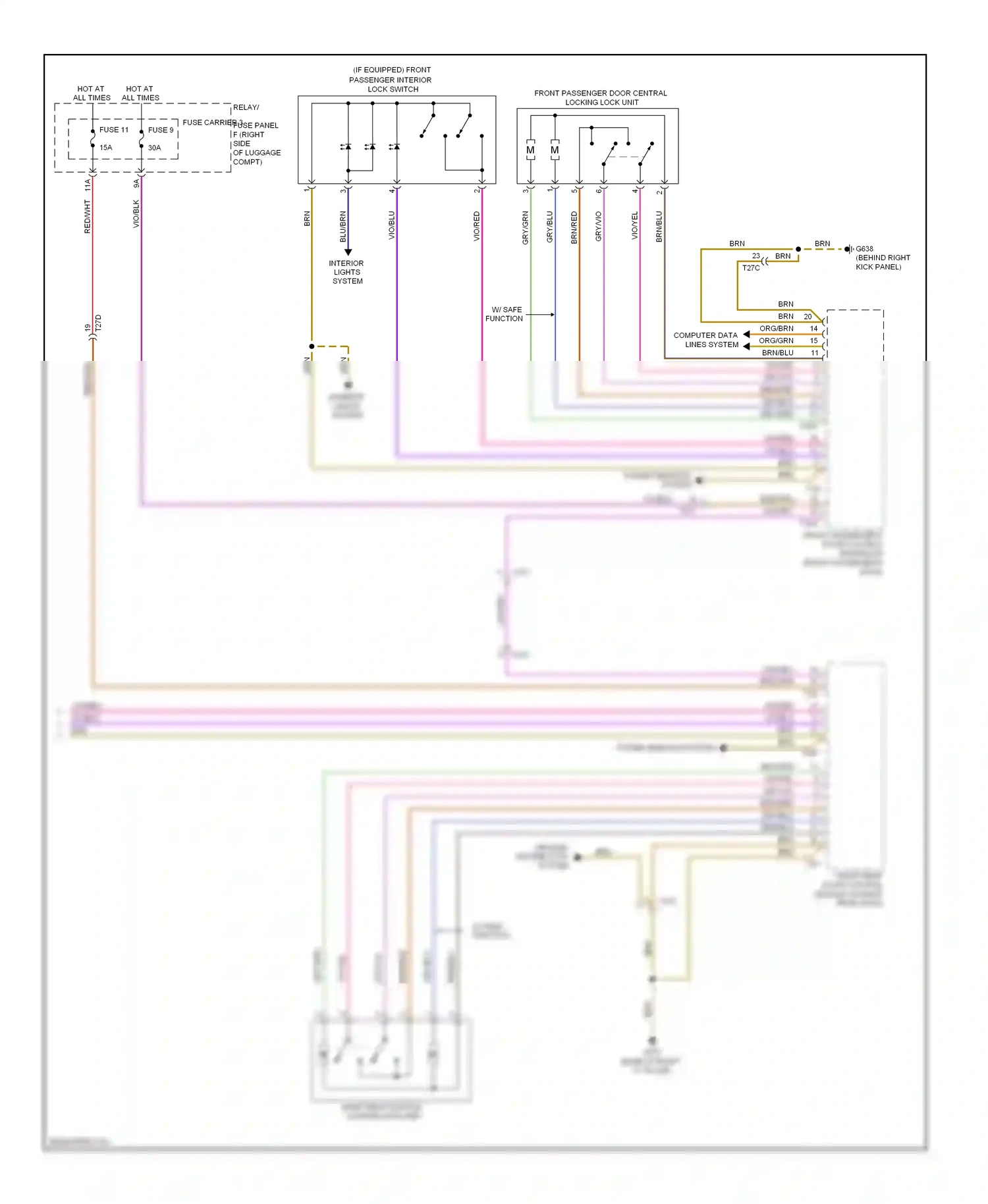 Wiring diagram red/grn for Audi S4 B8 facelift (2011-2015) (26 of 38)