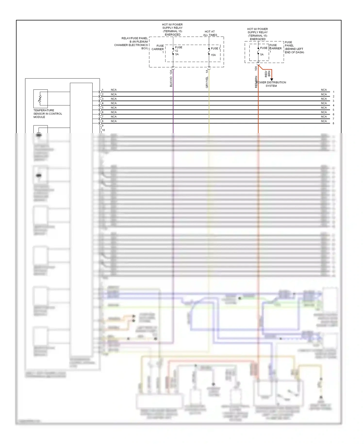 Audi S4 B8 facelift (2011-2015) selector lever sensor system control module (on shifter unit) wiring diagram  (1 of 4)