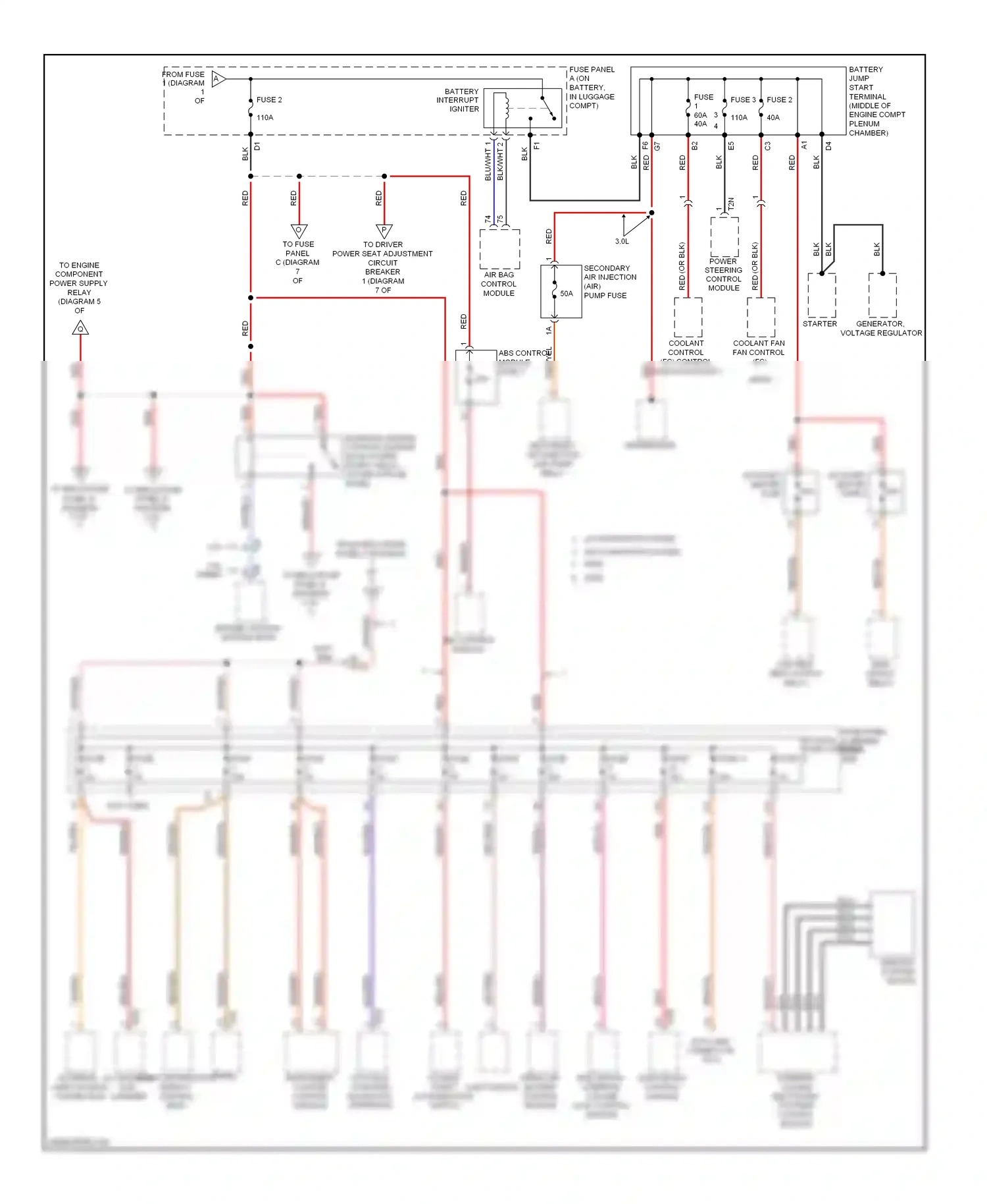 Audi S4 B8 facelift (2011-2015) switch wiring diagram  (2 of 2)