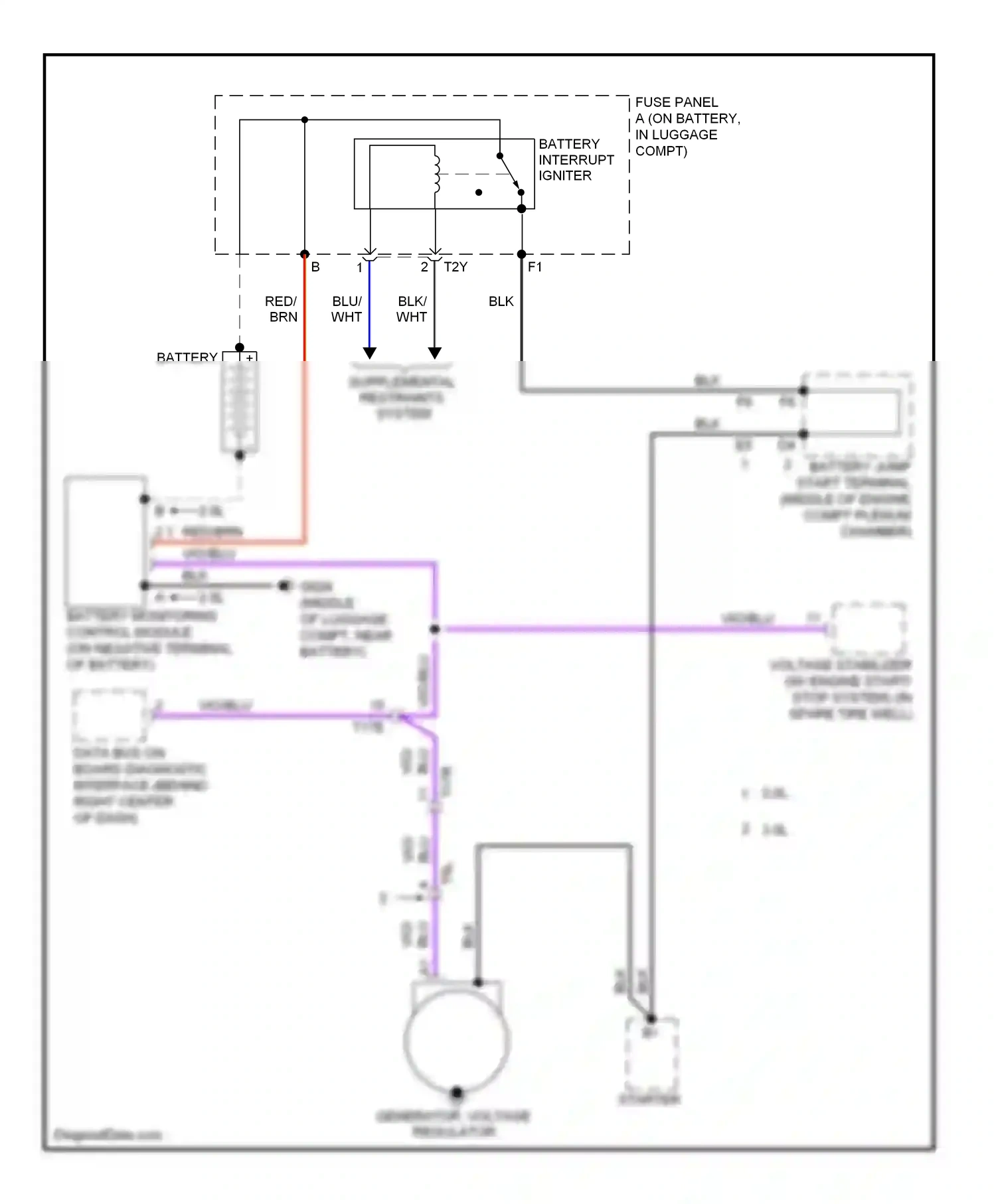 Wiring diagram vio/blu for Audi S4 B8 facelift (2011-2015) (11 of 13)