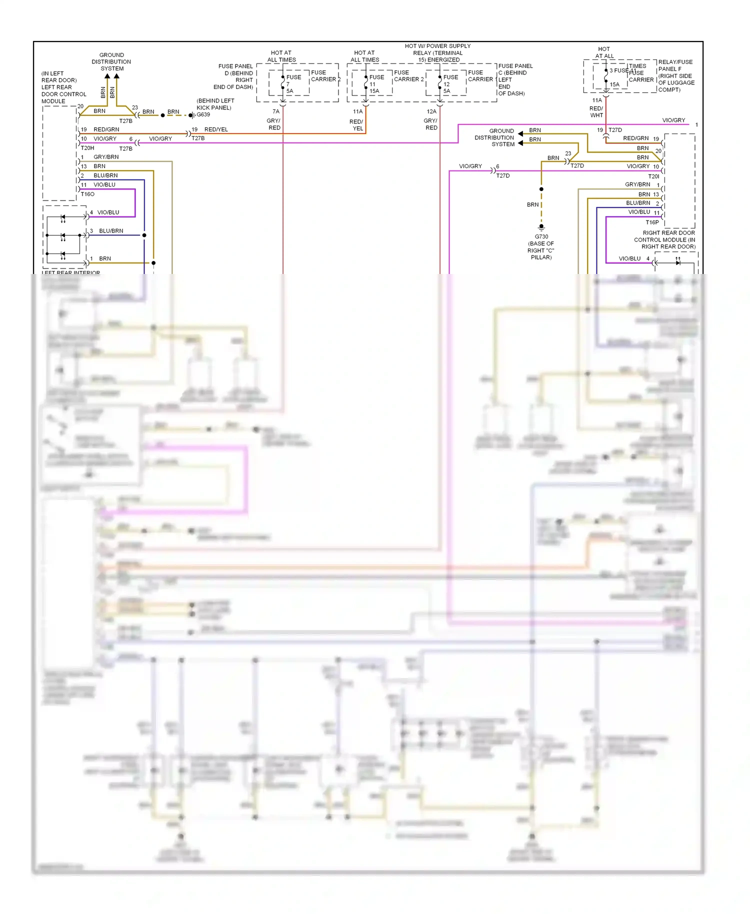 Wiring diagram vio/gry for Audi S4 B8 facelift (2011-2015) (2 of 11)
