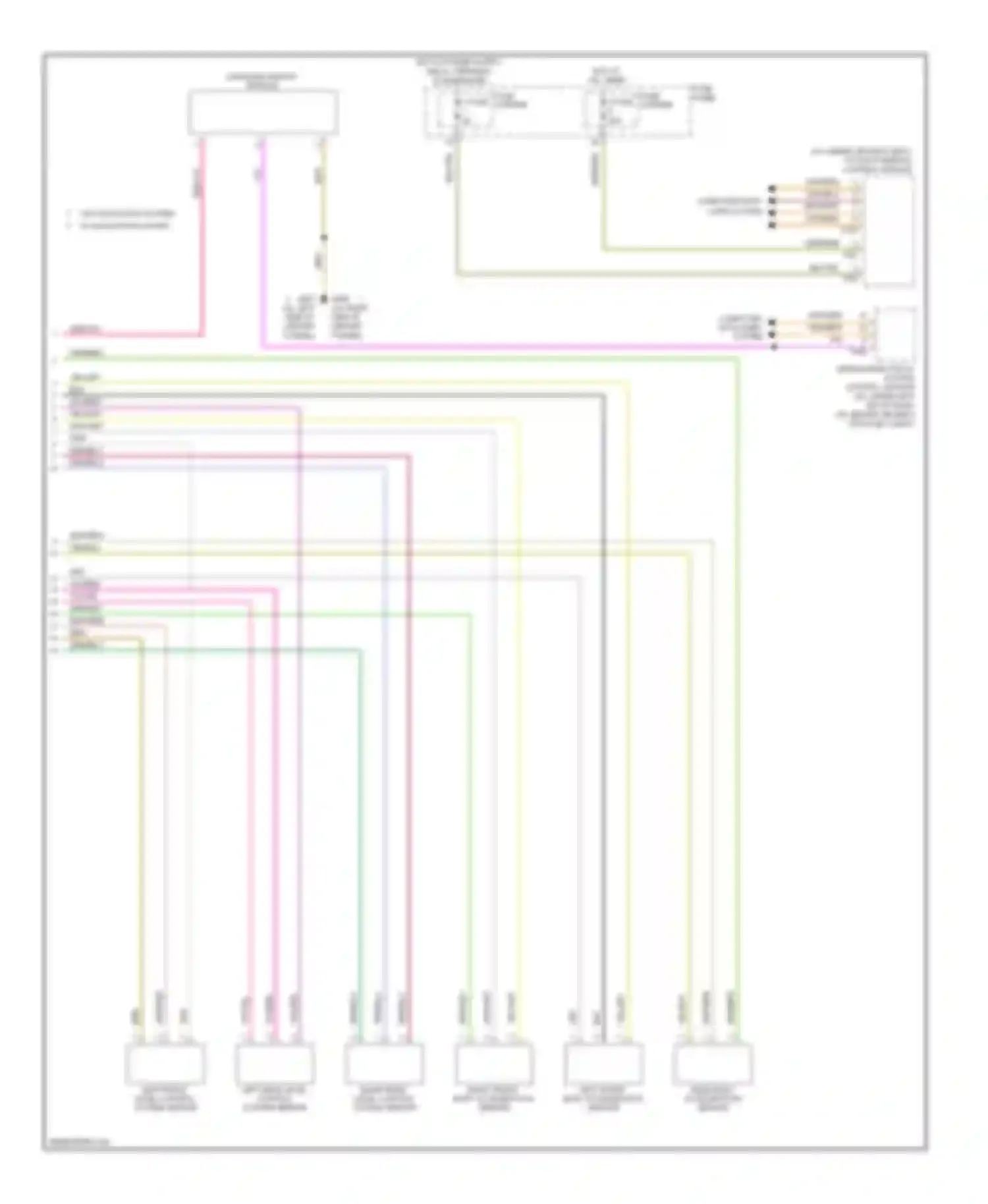 S4 Audi B8 (2008-2011): Electronic suspension circuit (2 of 2)