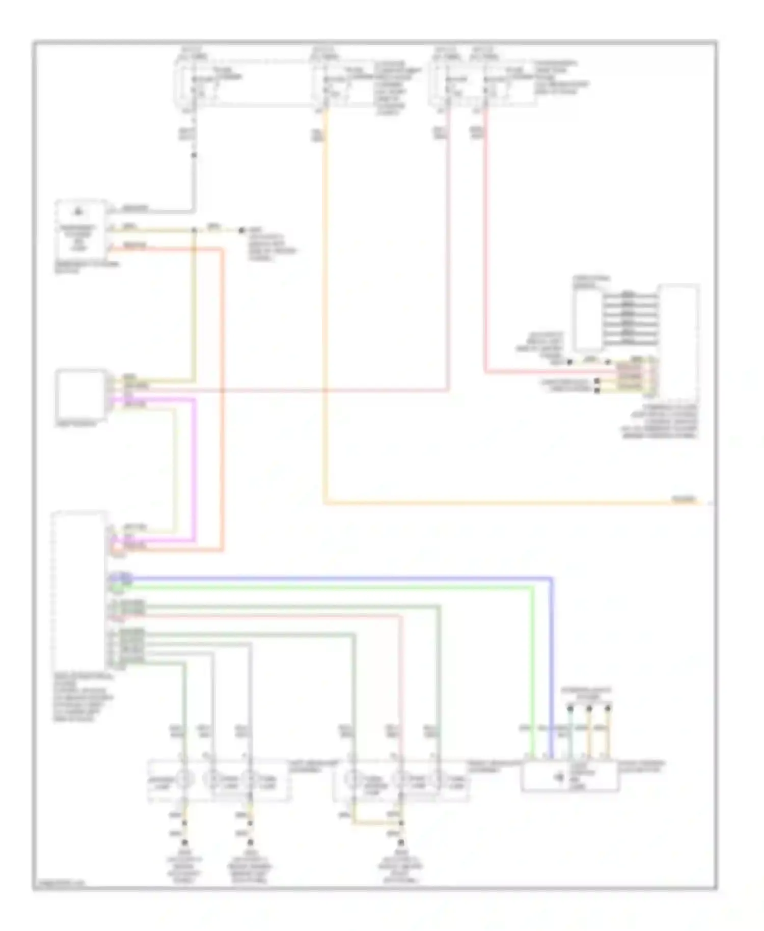 S4 Audi B8 (2008-2011): Exterior lamps circuit, sedan (1 of 2)