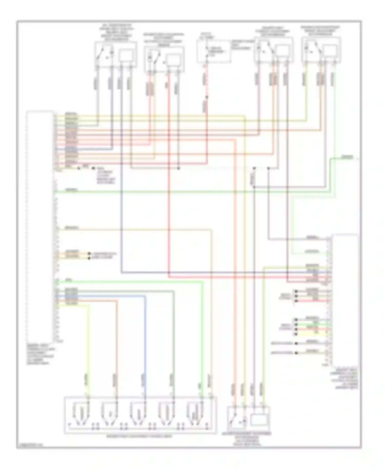 S4 Audi B8 (2008-2011): Memory systems circuit (1 of 3)