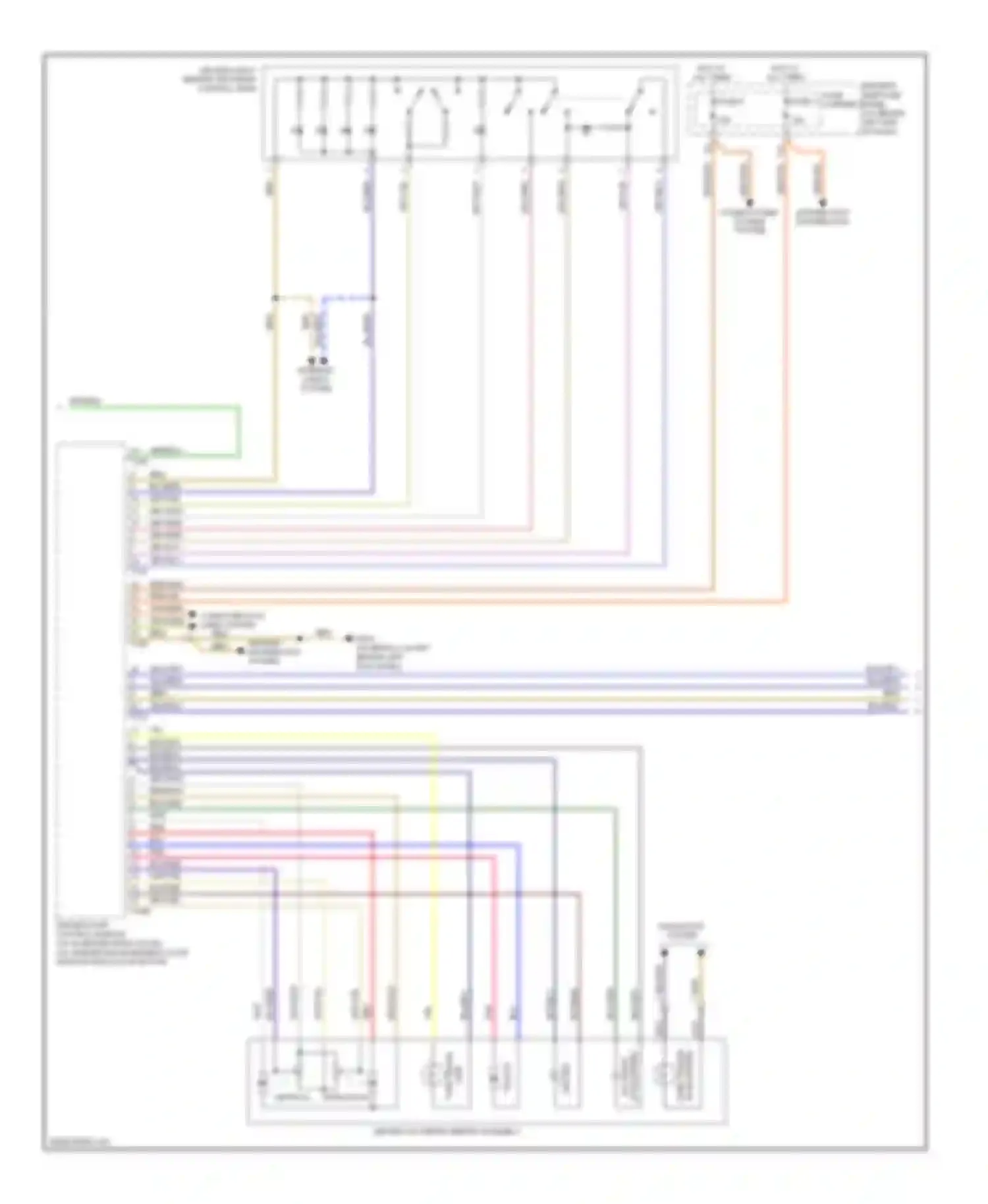 S4 Audi B8 (2008-2011): Memory systems circuit (2 of 3)