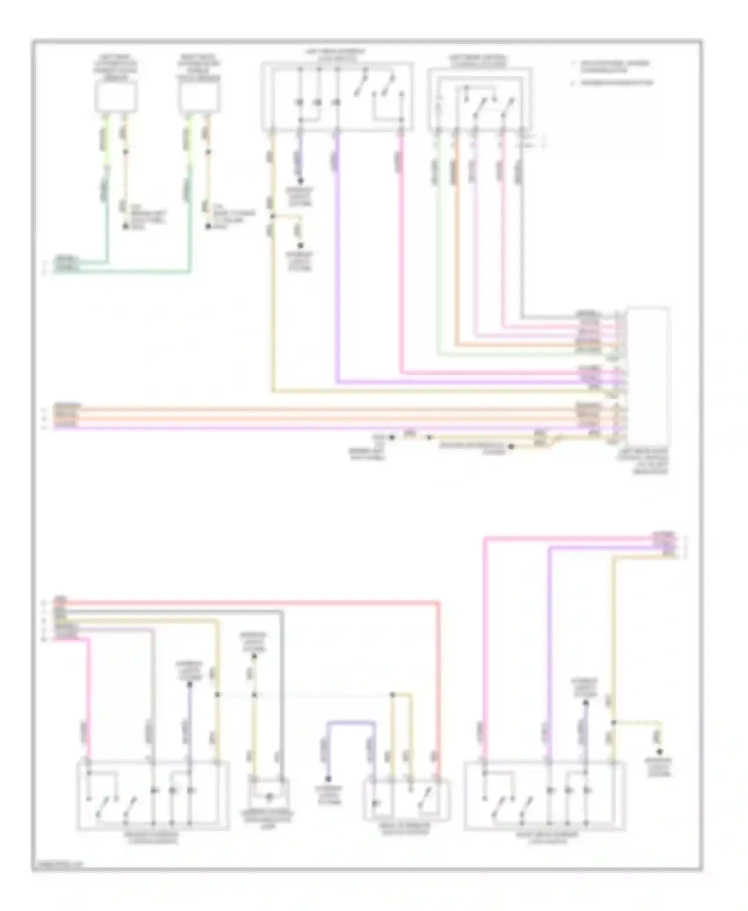 S4 Audi B8 (2008-2011): Power door locks circuit (2 of 3)
