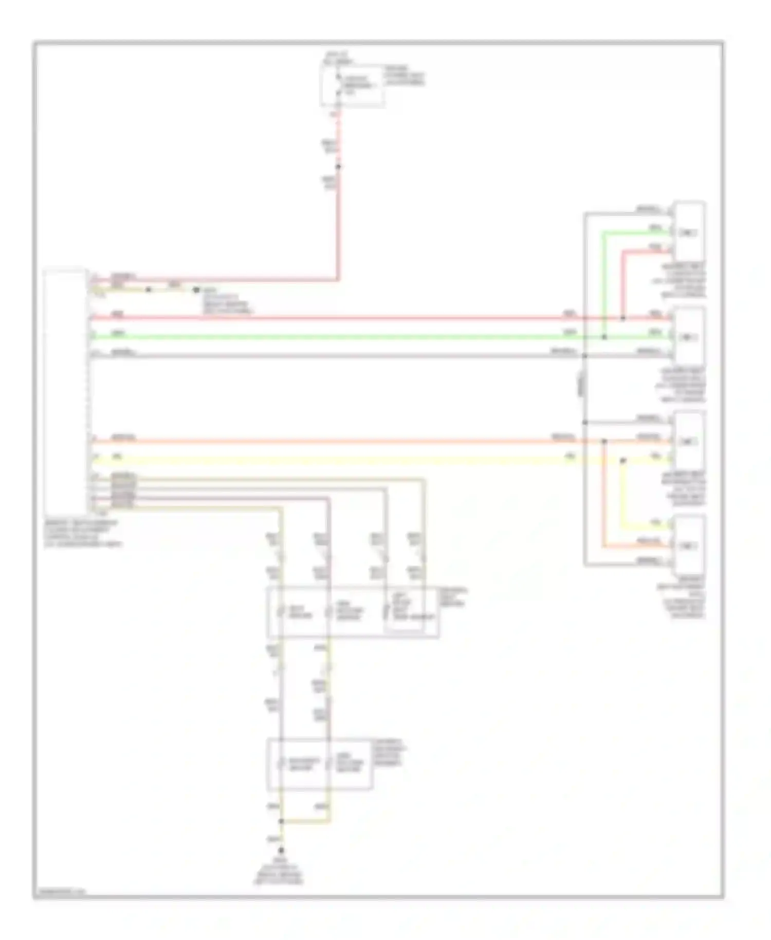 S4 Audi B8 (2008-2011): Front seat heater circuit, with memory seats with ventilation