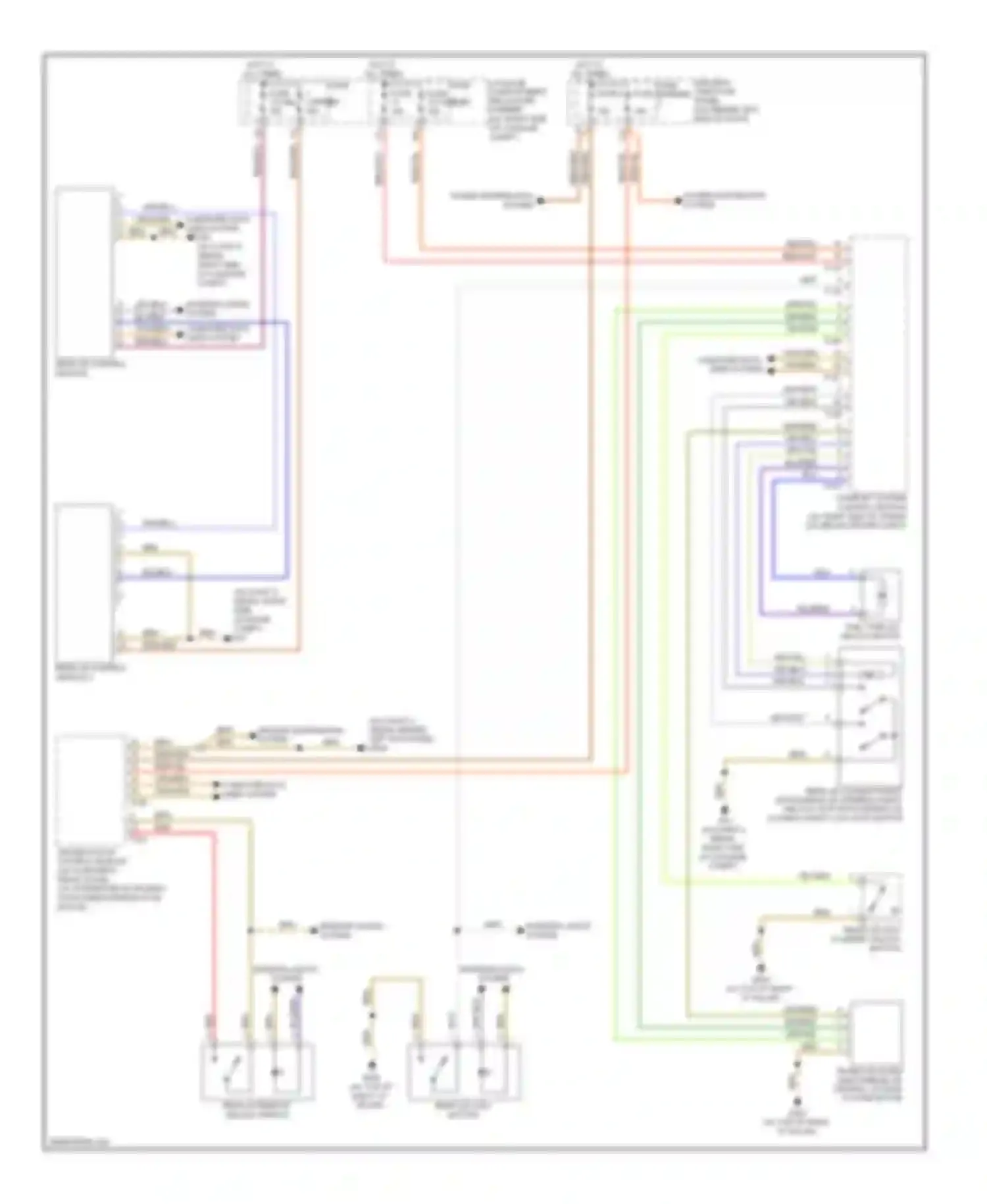 S4 Audi B8 (2008-2011): Trunk & fuel door release circuit