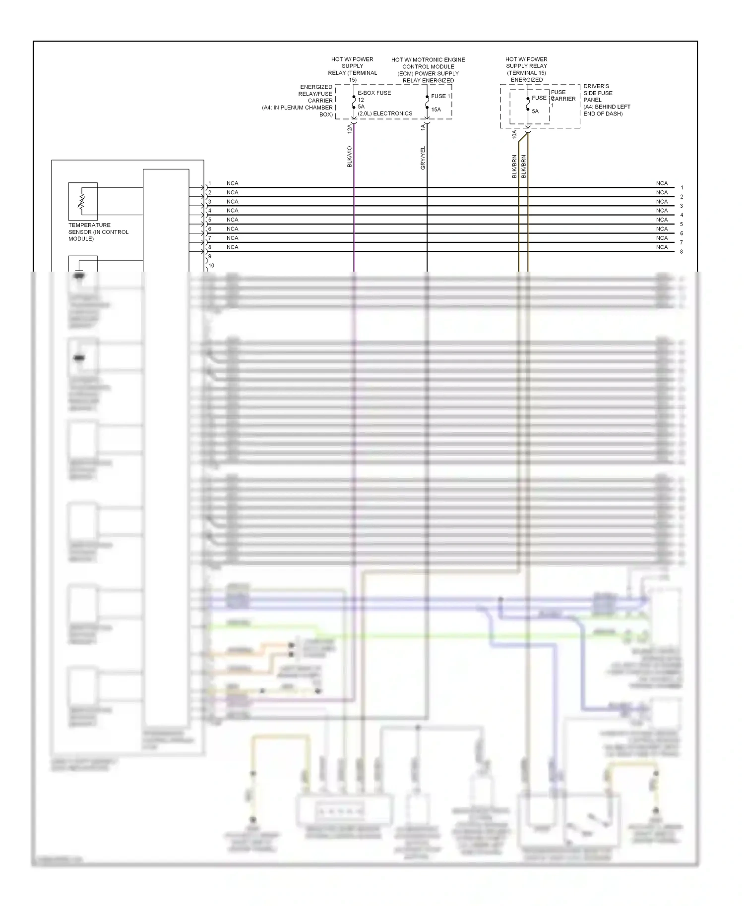 Audi S4 B8 (2008-2011) automatic transmission hydraulic pressure sensor 2 wiring diagram  (1 of 1)