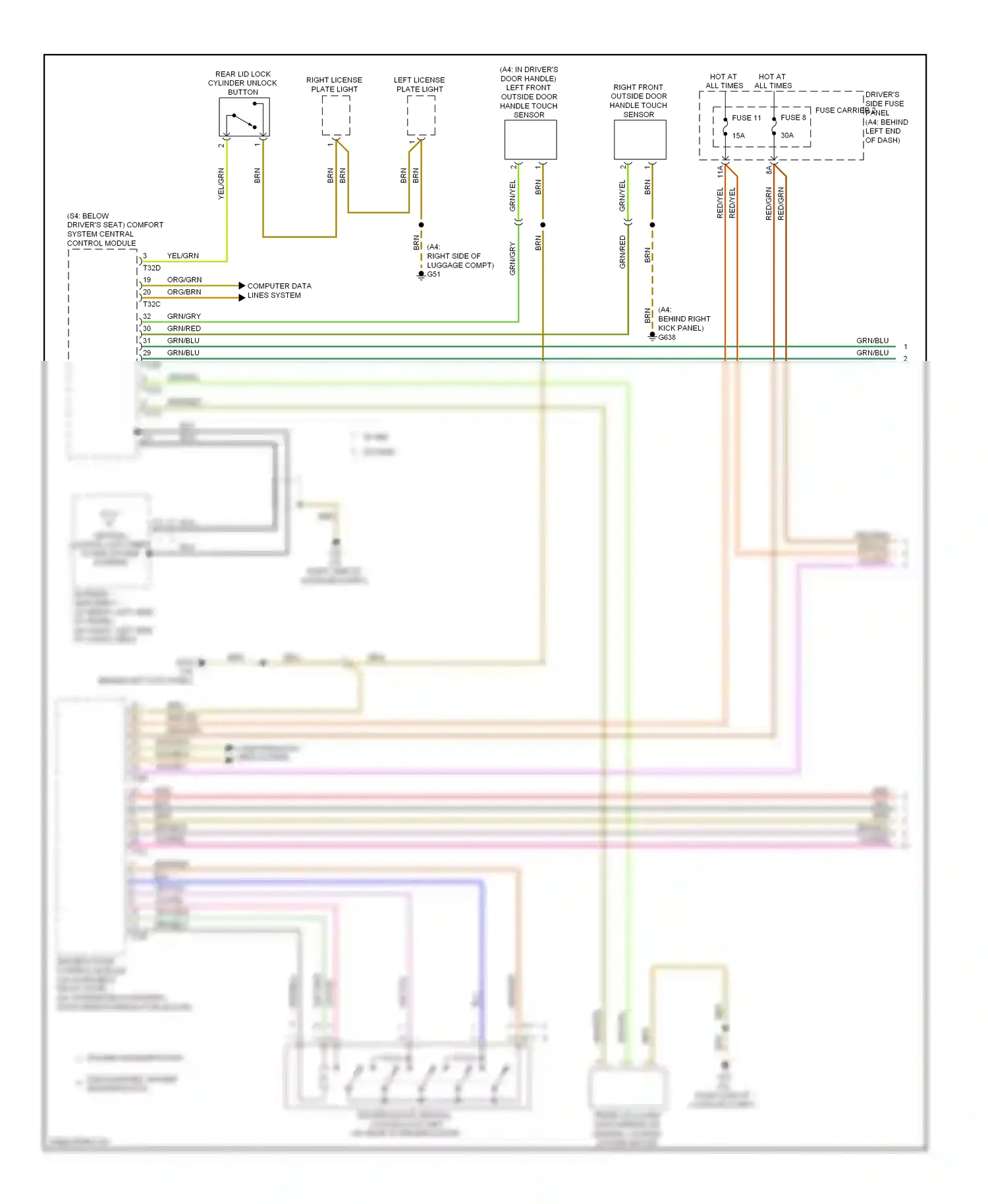 Wiring diagram blu for Audi S4 B8 (2008-2011) (28 of 47)