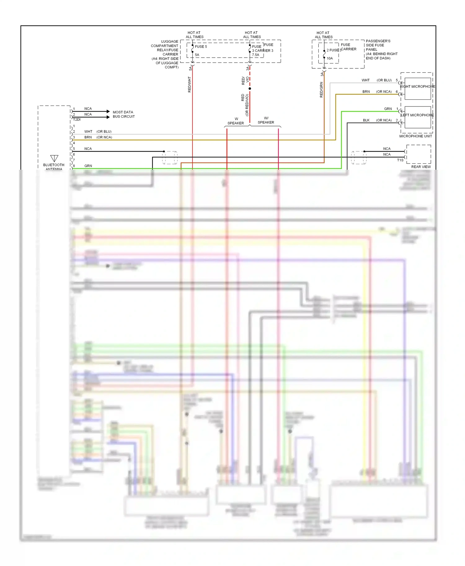 Audi S4 B8 (2008-2011) blu/vio wiring diagram  (4 of 9)