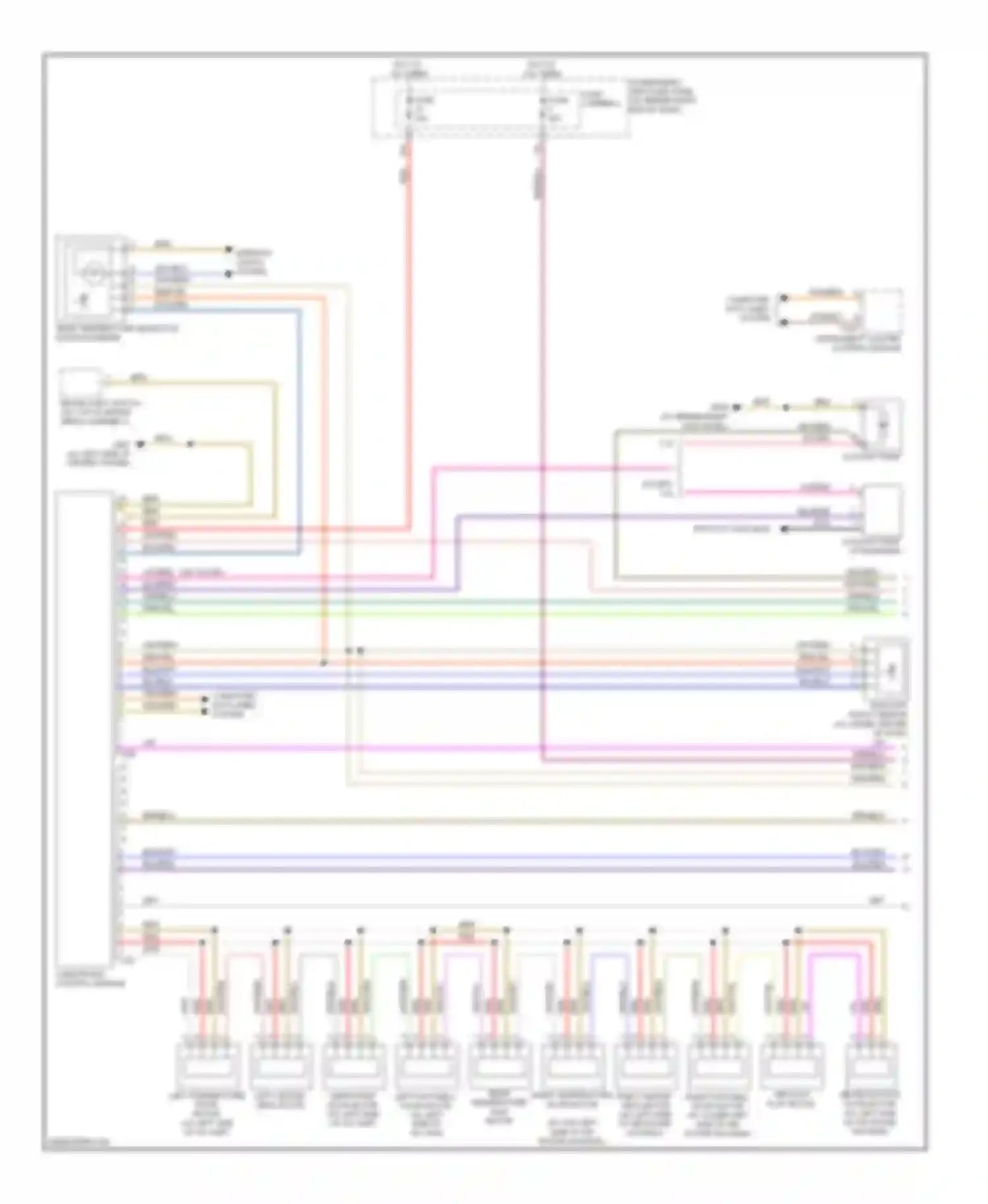 Wiring diagram center tunnel) for Audi S4 B8 (2008-2011) (3 of 17)