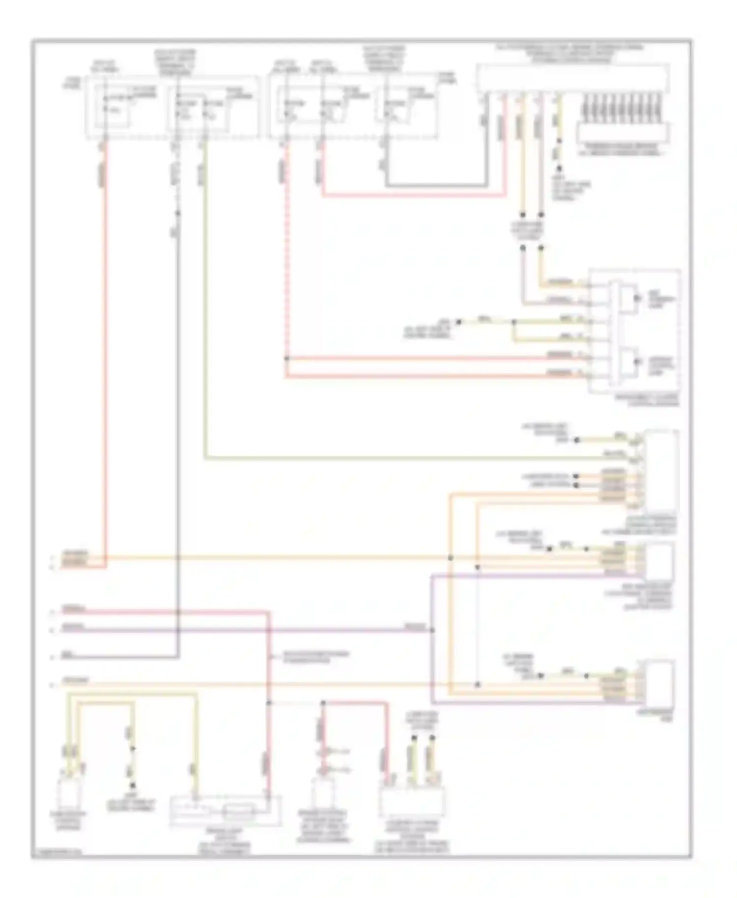 Wiring diagram center tunnel) for Audi S4 B8 (2008-2011) (1 of 17)