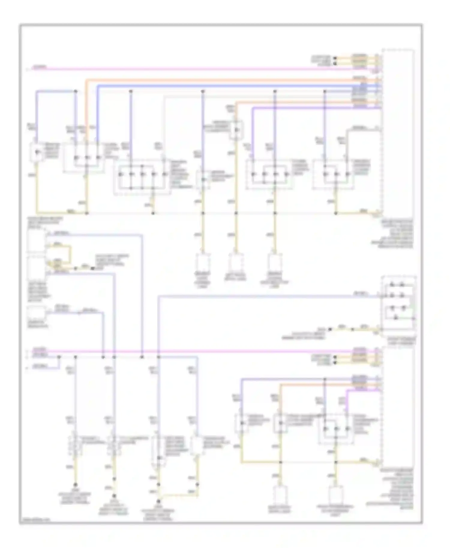 Wiring diagram rear lid remote unlock switch for Audi S4 B8 (2008-2011)