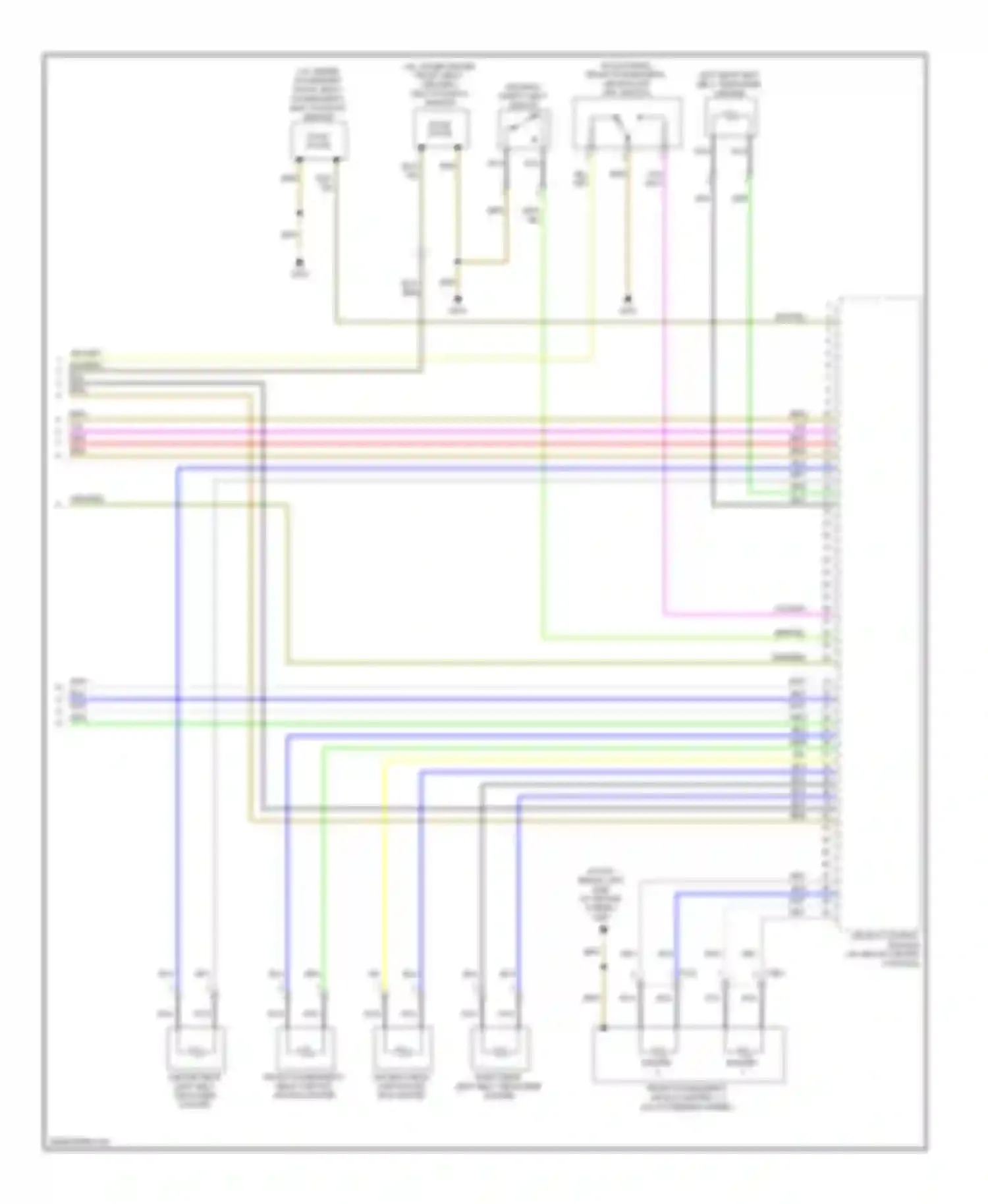 Wiring diagram console) for Audi S4 B8 (2008-2011) (2 of 2)