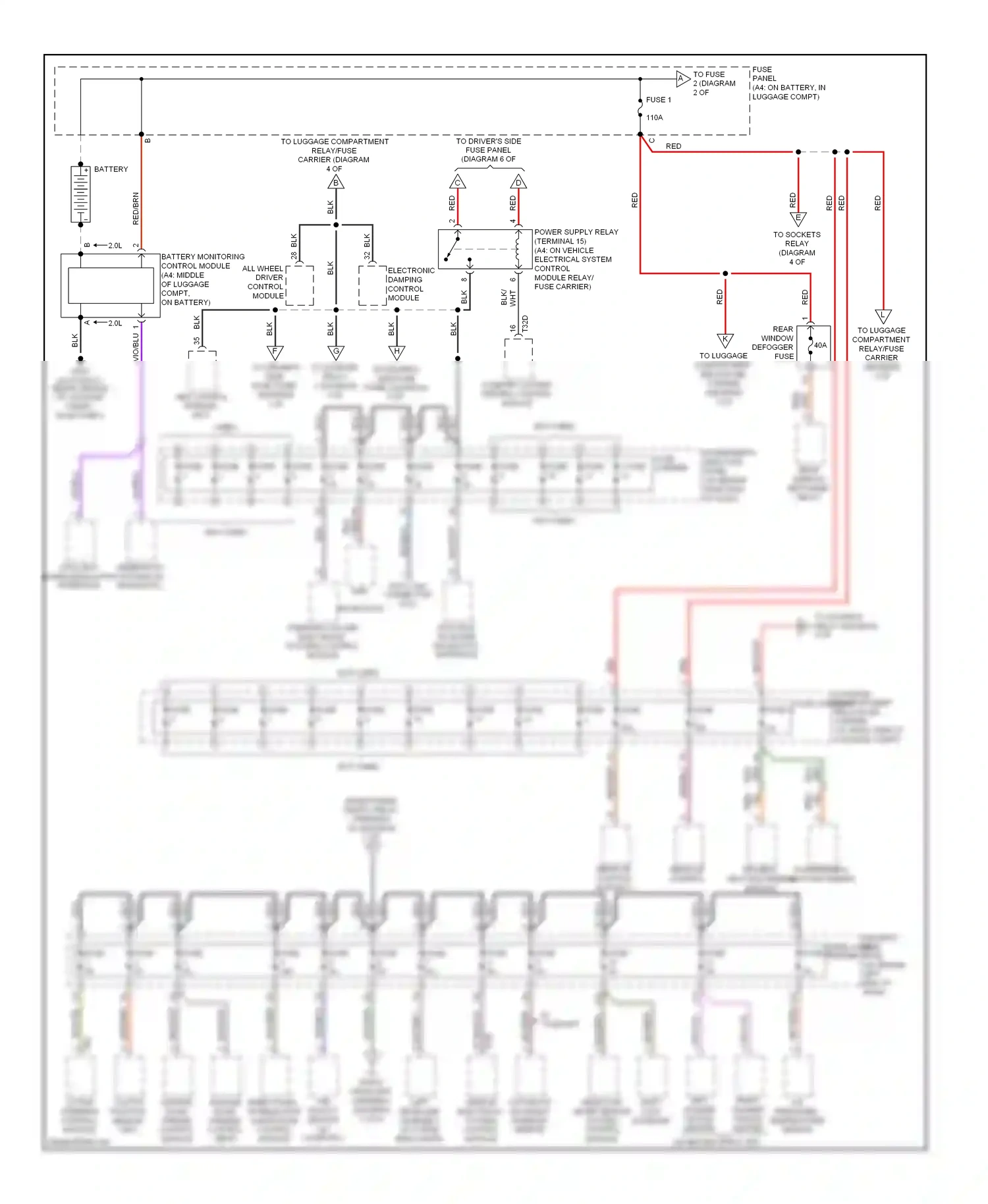 Audi S4 B8 (2008-2011) data bus on board diagnostic interface wiring diagram  (6 of 7)