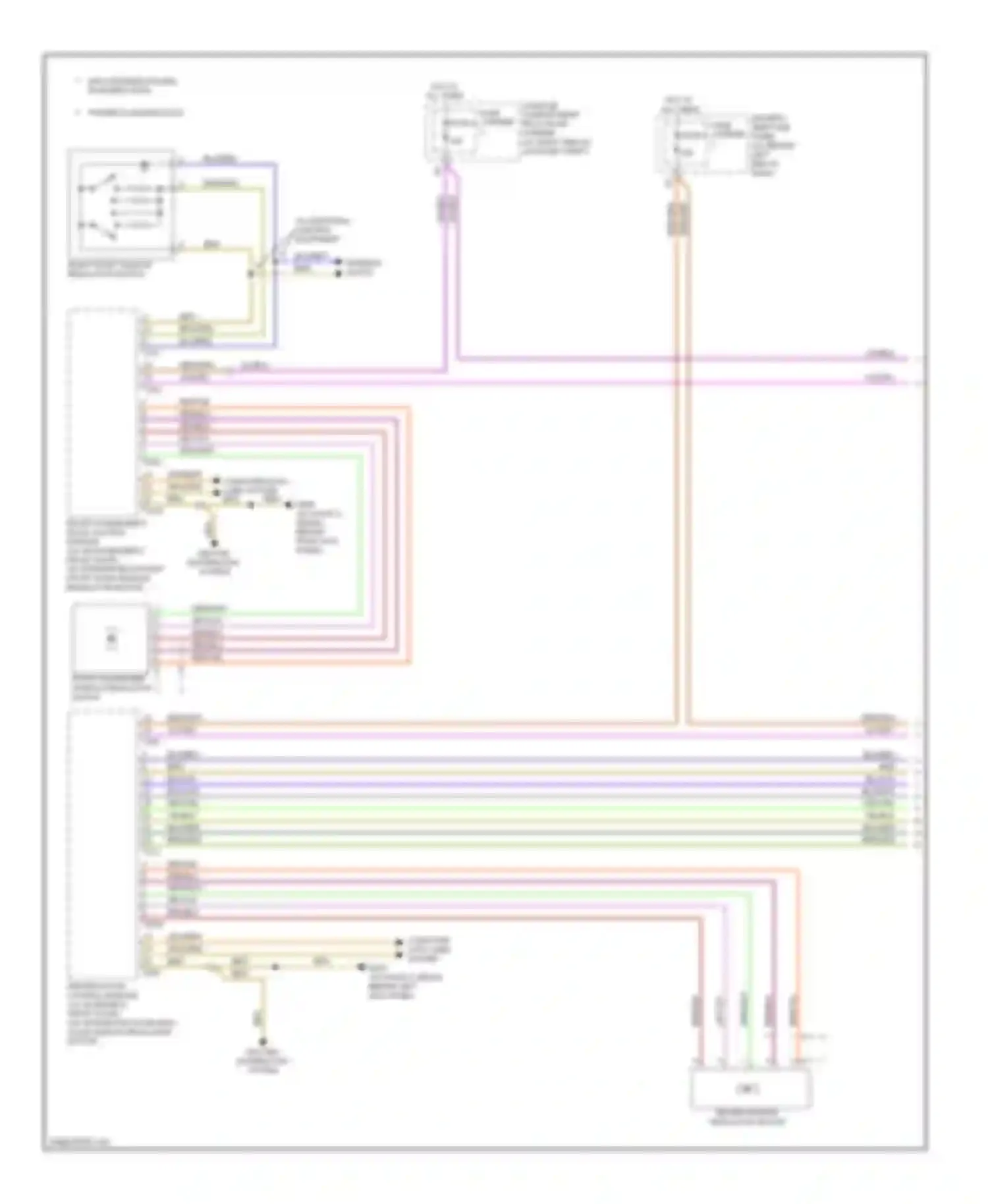Wiring diagram front door window regulator motor) for Audi S4 B8 (2008-2011)
