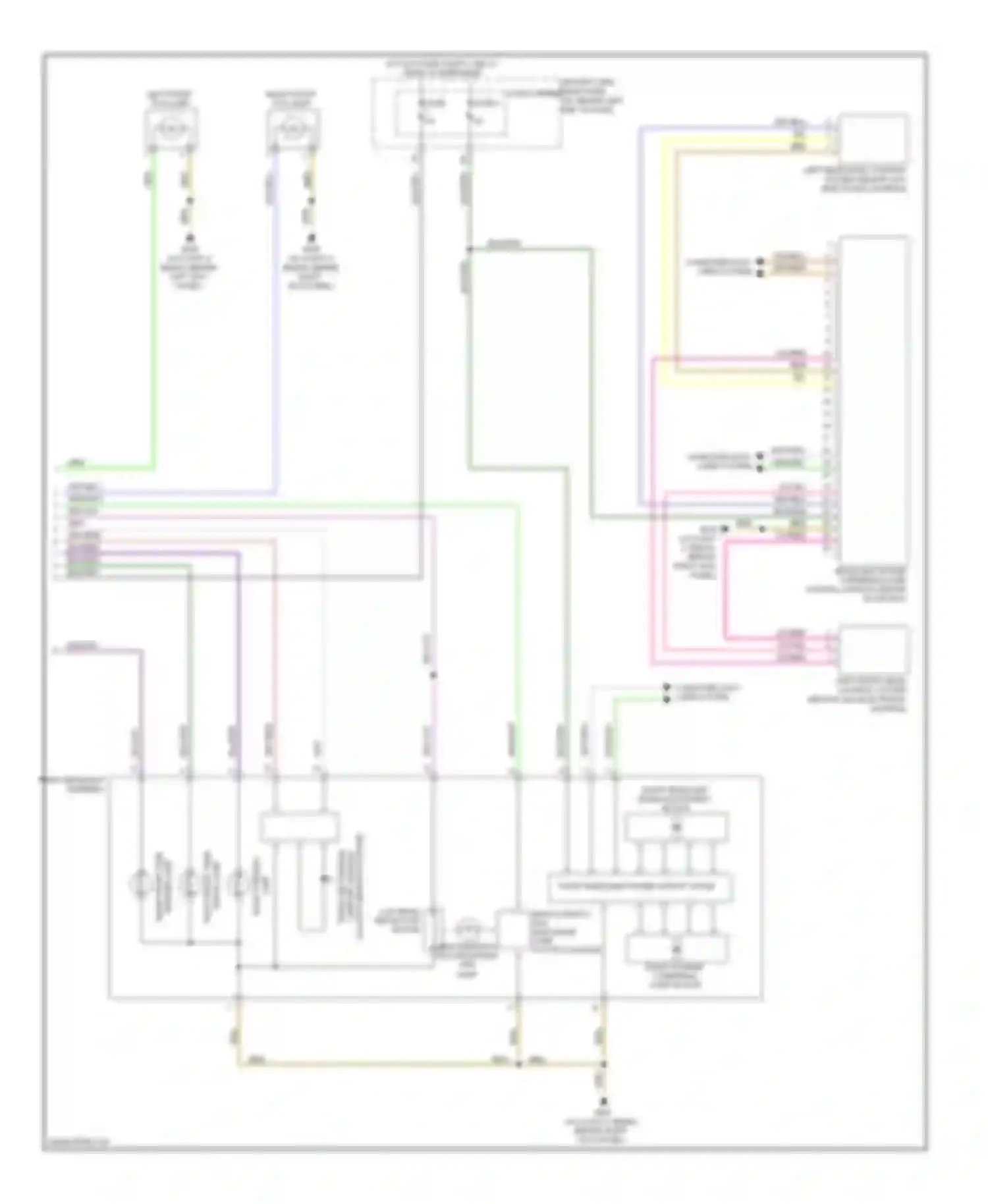 Wiring diagram driver's side fuse panel for Audi S4 B8 (2008-2011) (6 of 24)
