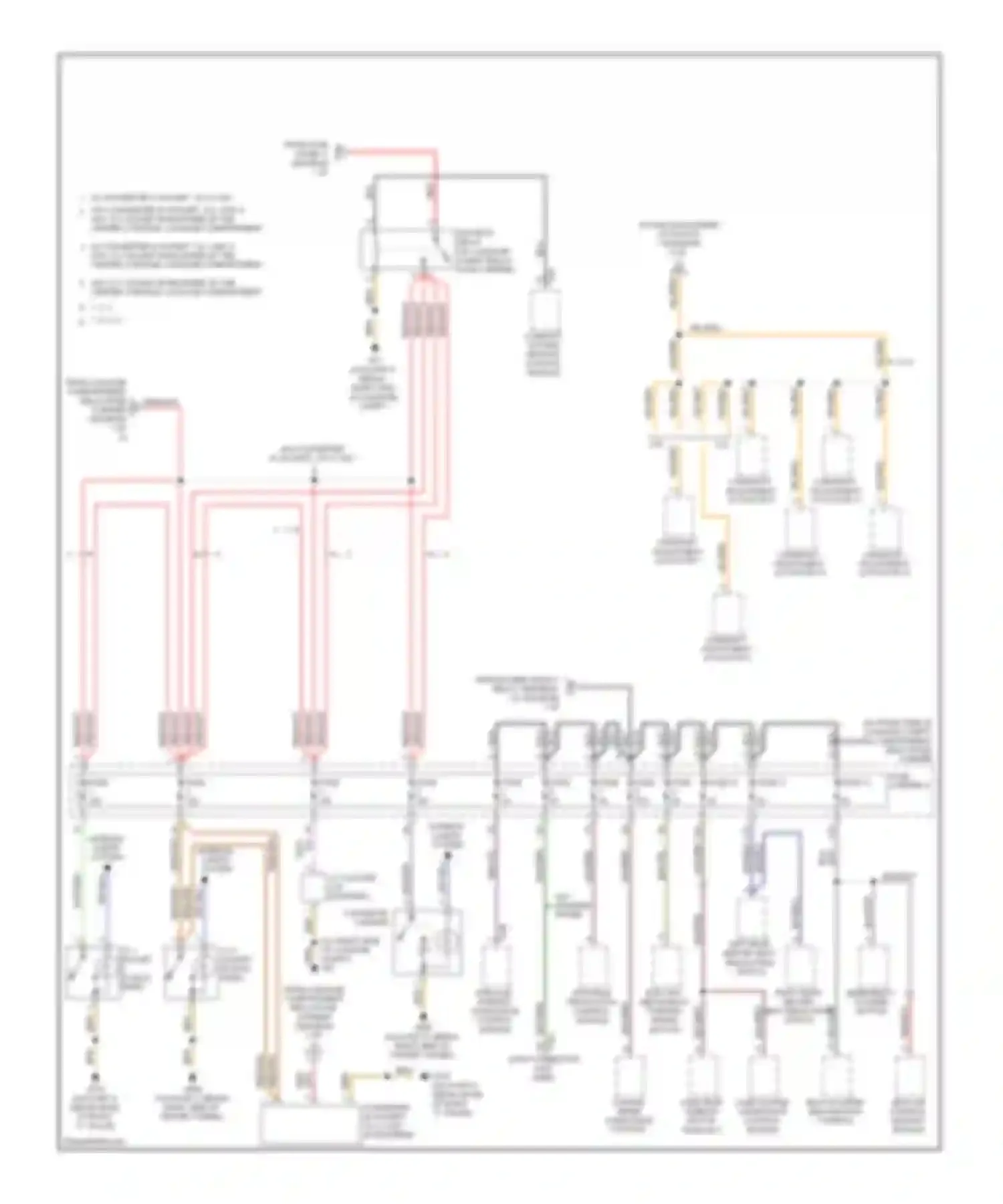 Wiring diagram 1, 2, 3 1, 2, 3, 4 for Audi S4 B8 (2008-2011)