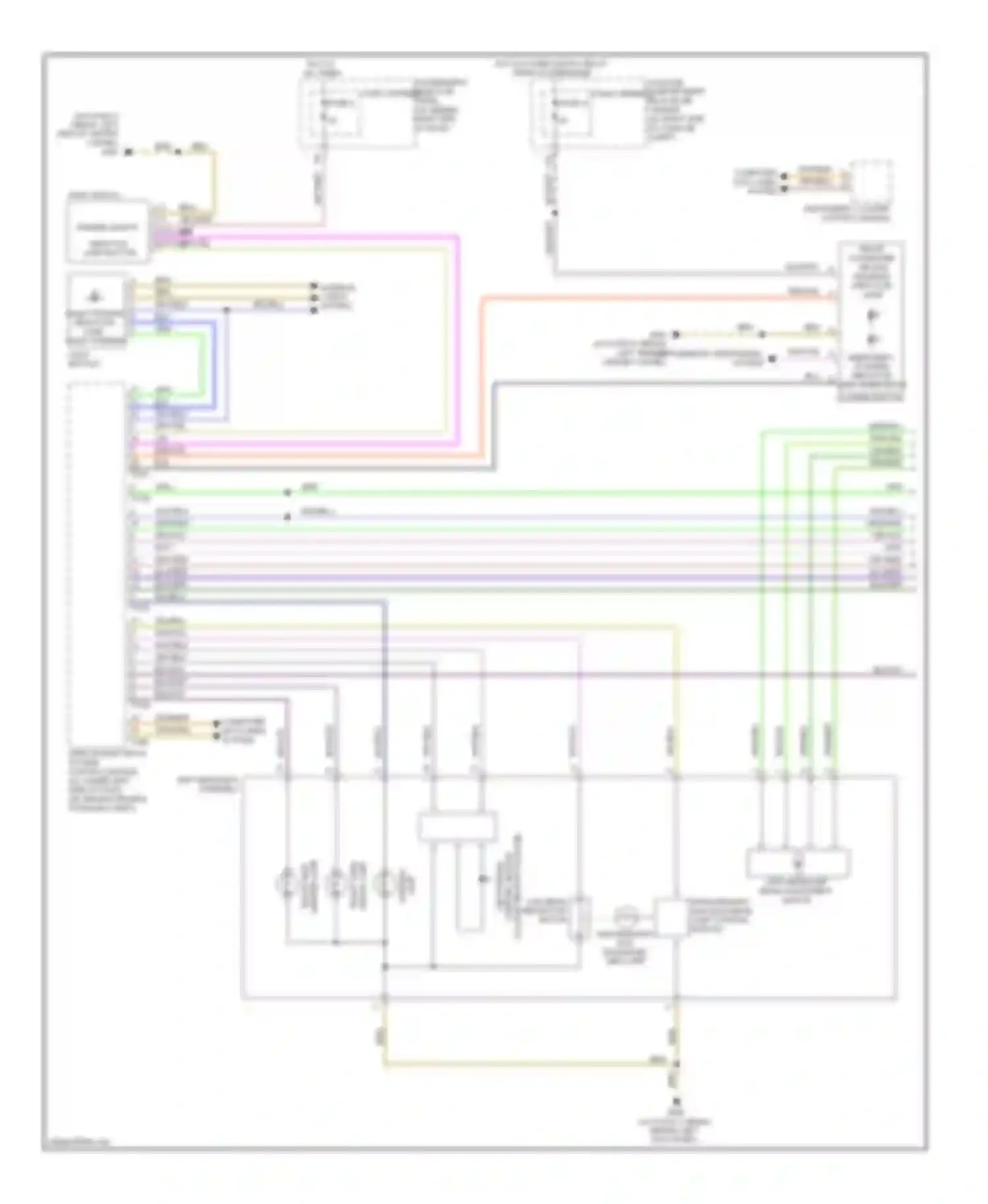 Wiring diagram front side for Audi S4 B8 (2008-2011) (1 of 1)
