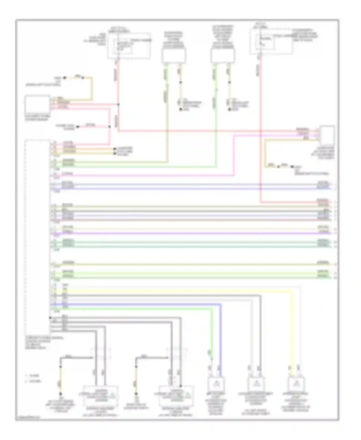 Wiring diagram fuse 6 for Audi S4 B8 (2008-2011) (2 of 5)