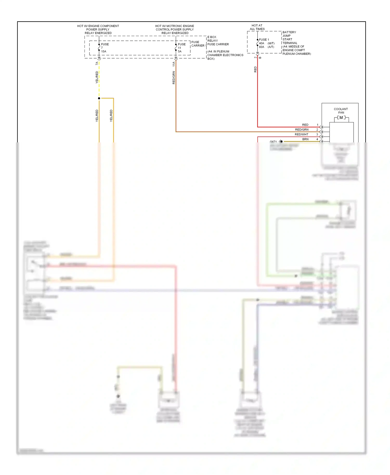 Audi S4 B8 (2008-2011) fuse carrier 1 wiring diagram  (7 of 17)
