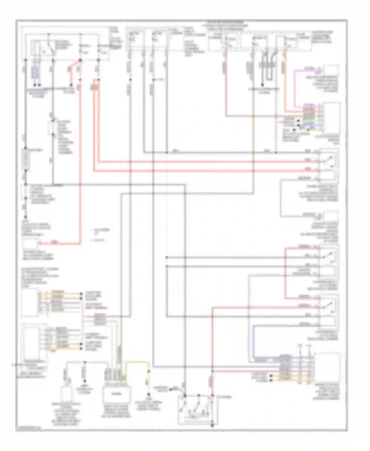 Wiring diagram fuse panel for Audi S4 B8 (2008-2011) (1 of 1)