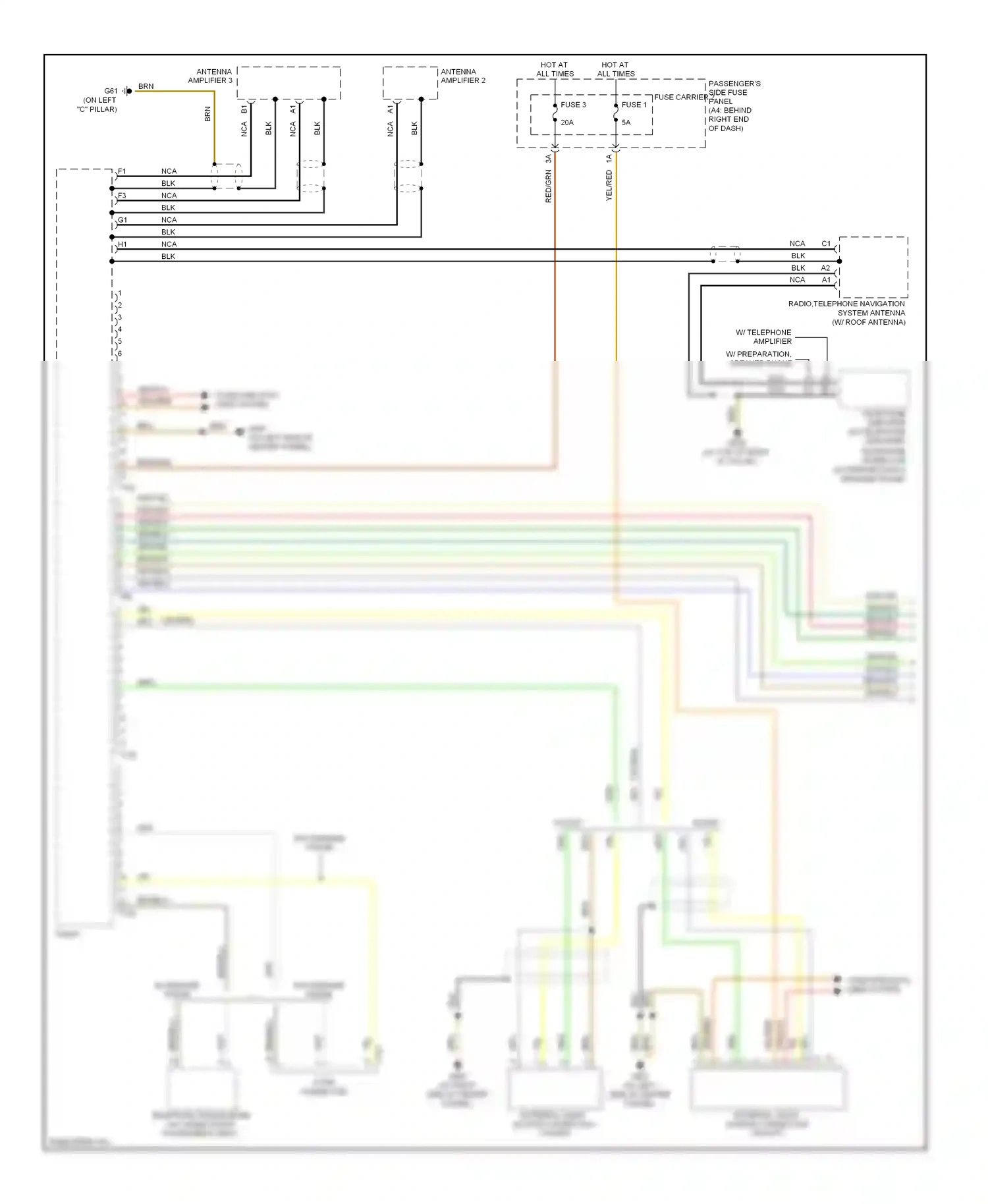 Audi S4 B8 (2008-2011) grn/yel wiring diagram  (23 of 26)