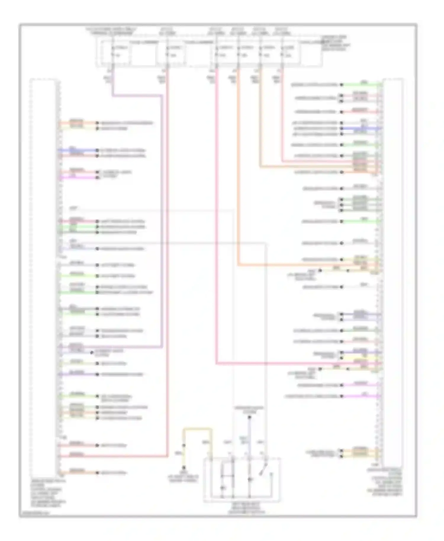 Wiring diagram headlights system for Audi S4 B8 (2008-2011) (5 of 5)