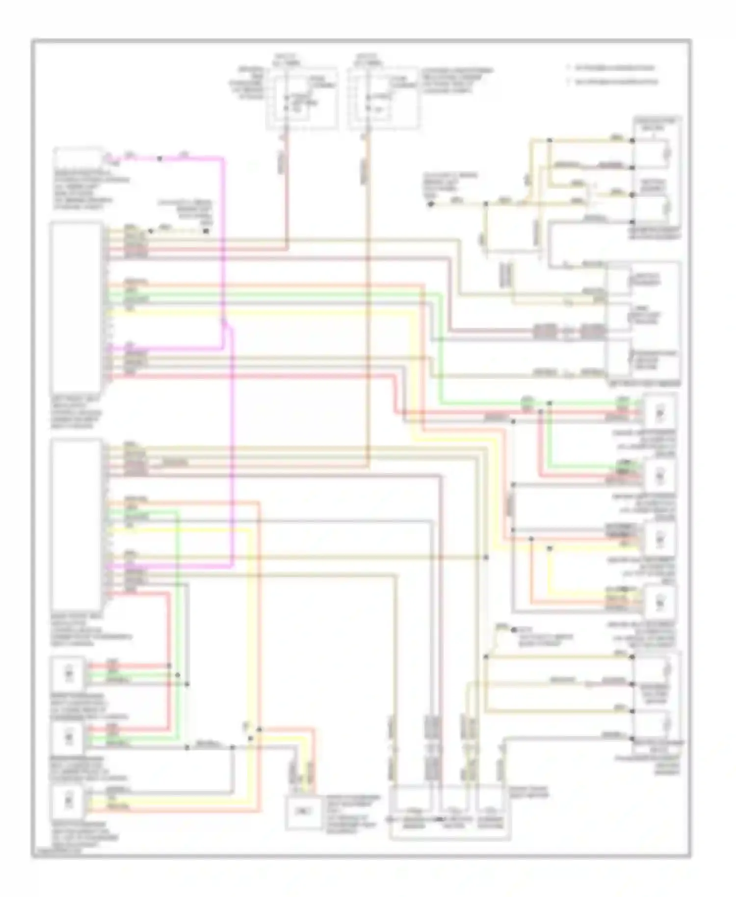 Wiring diagram heating element for Audi S4 B8 (2008-2011)