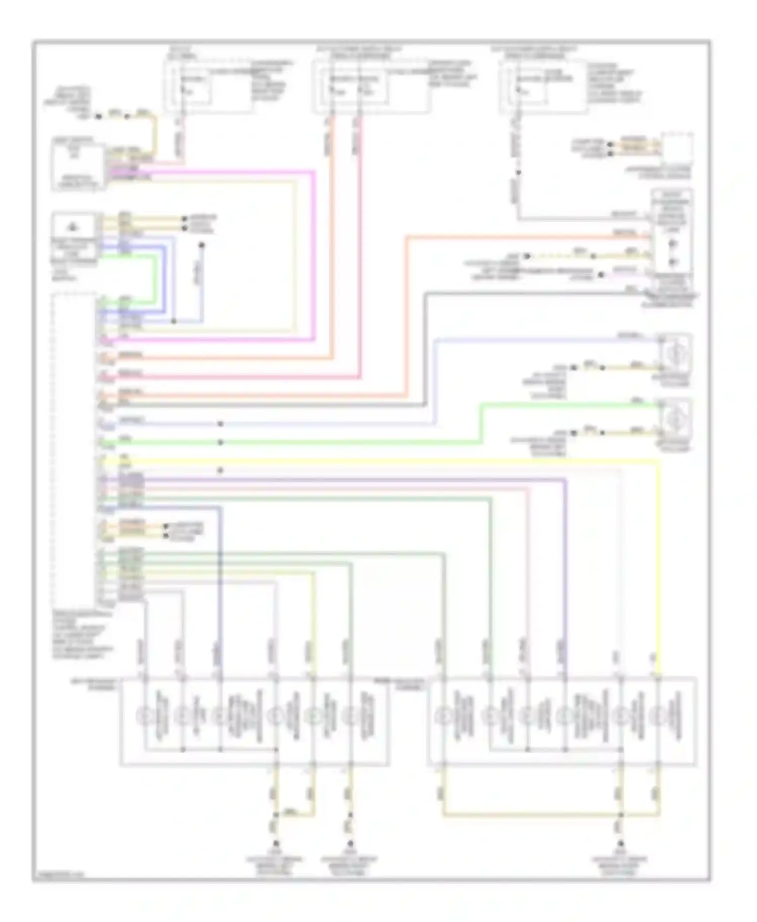 Wiring diagram left daytime for Audi S4 B8 (2008-2011)
