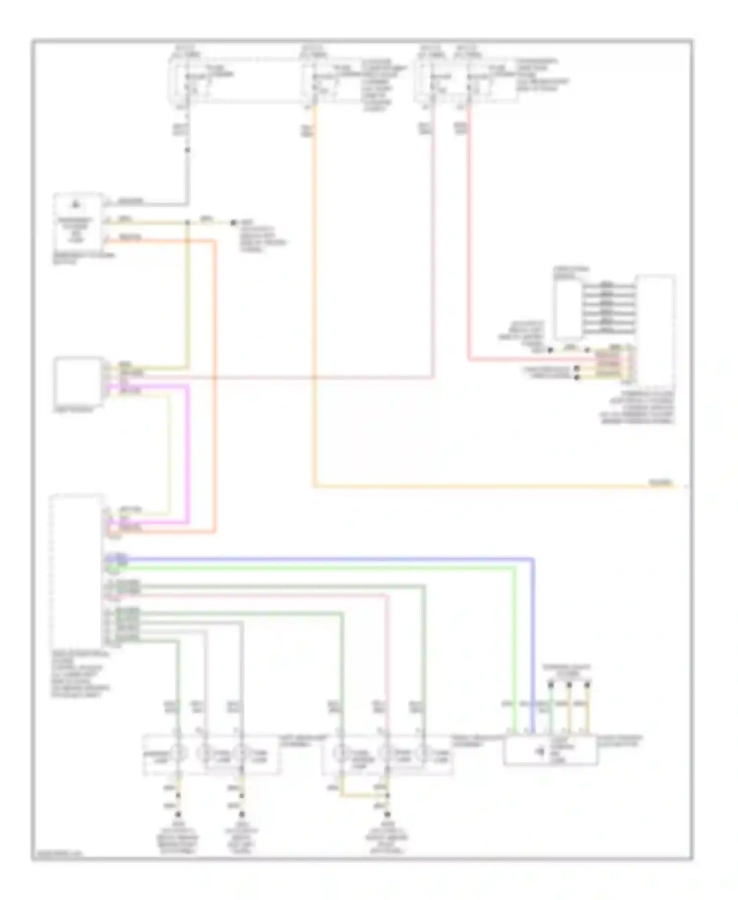 Wiring diagram steering column electronic systems control module for Audi S4 B8 (2008-2011)