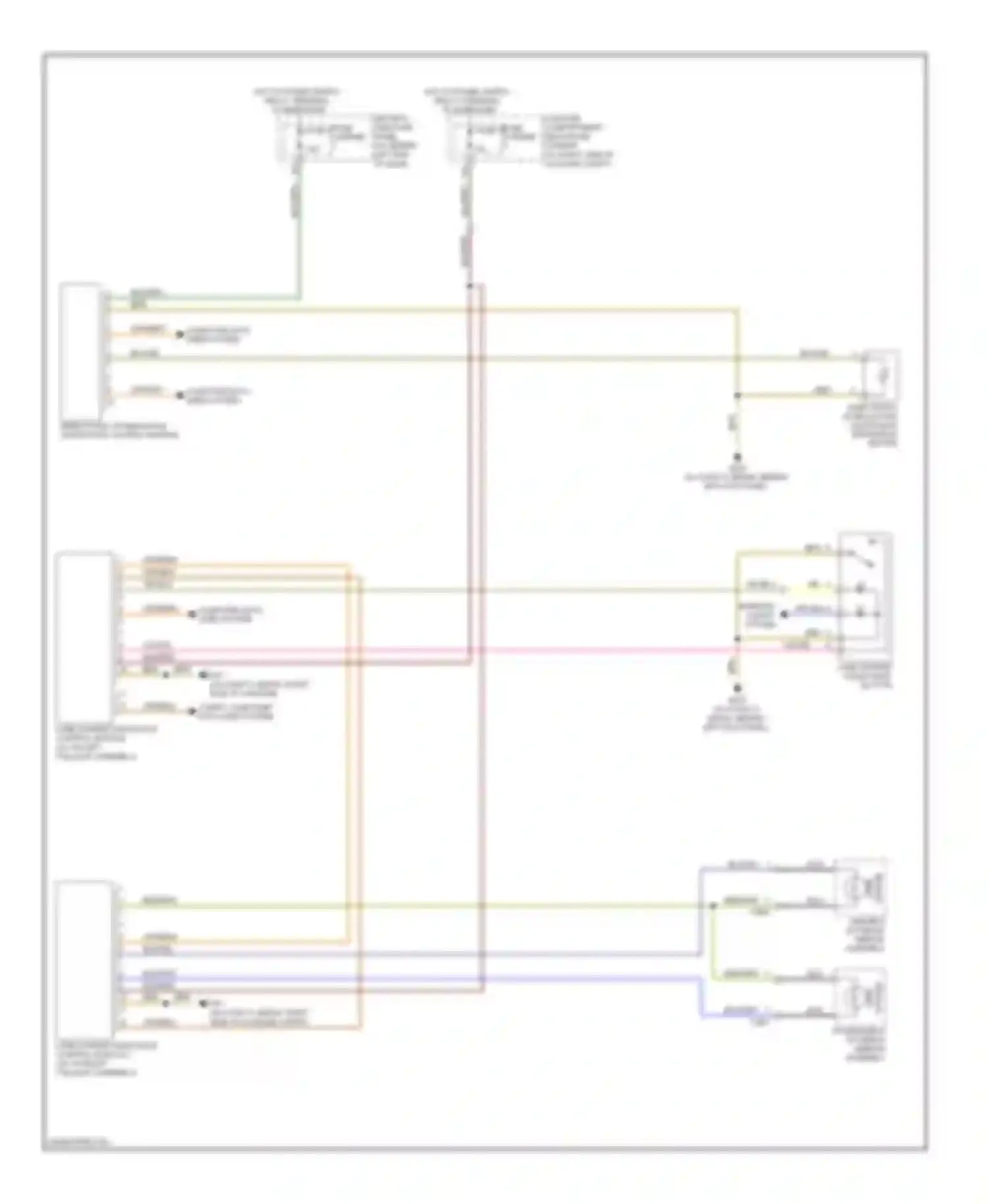 Wiring diagram taillight assembly) for Audi S4 B8 (2008-2011)