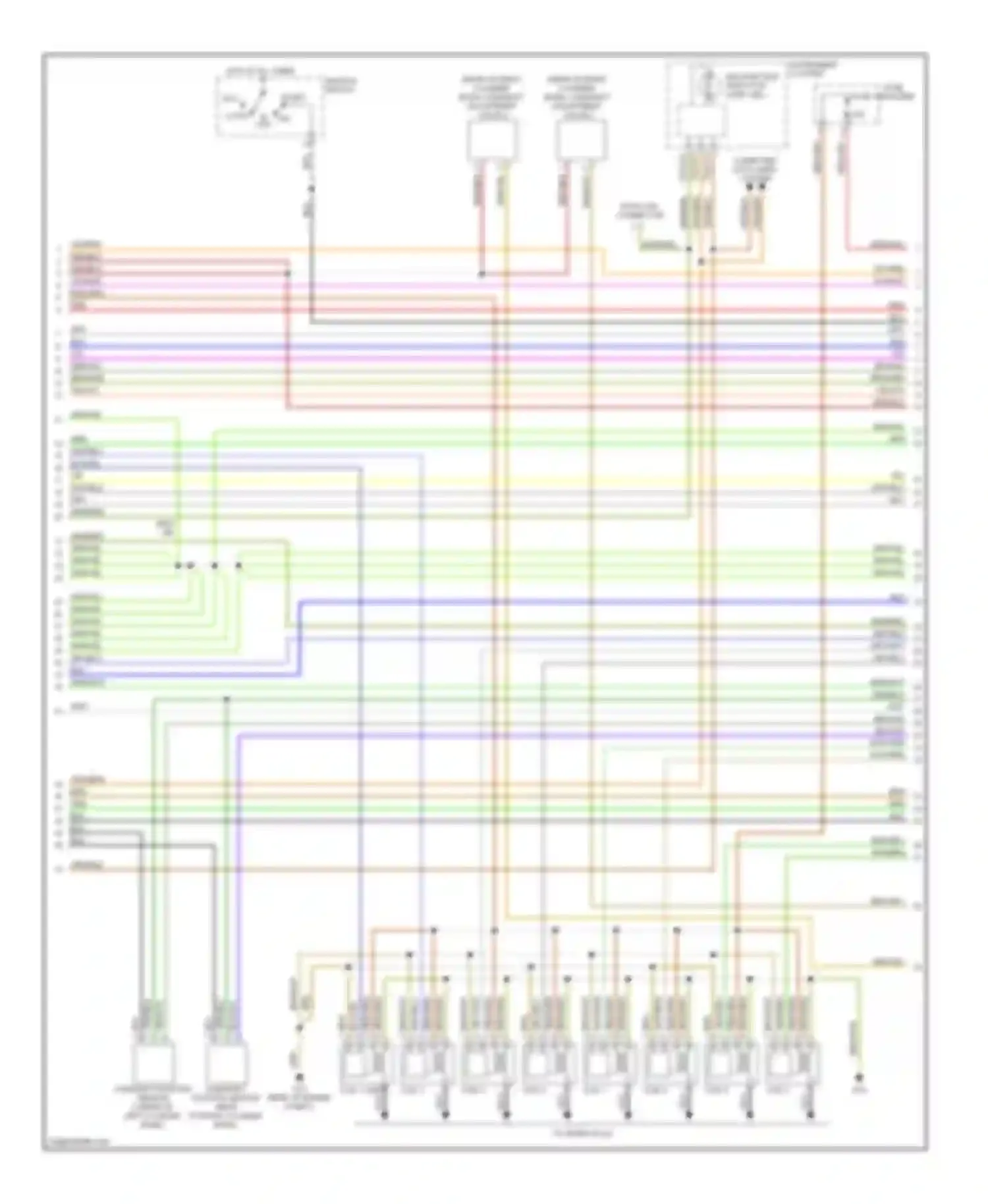 Wiring diagram malfunction indicator lamp for Audi S4 B8 (2008-2011)