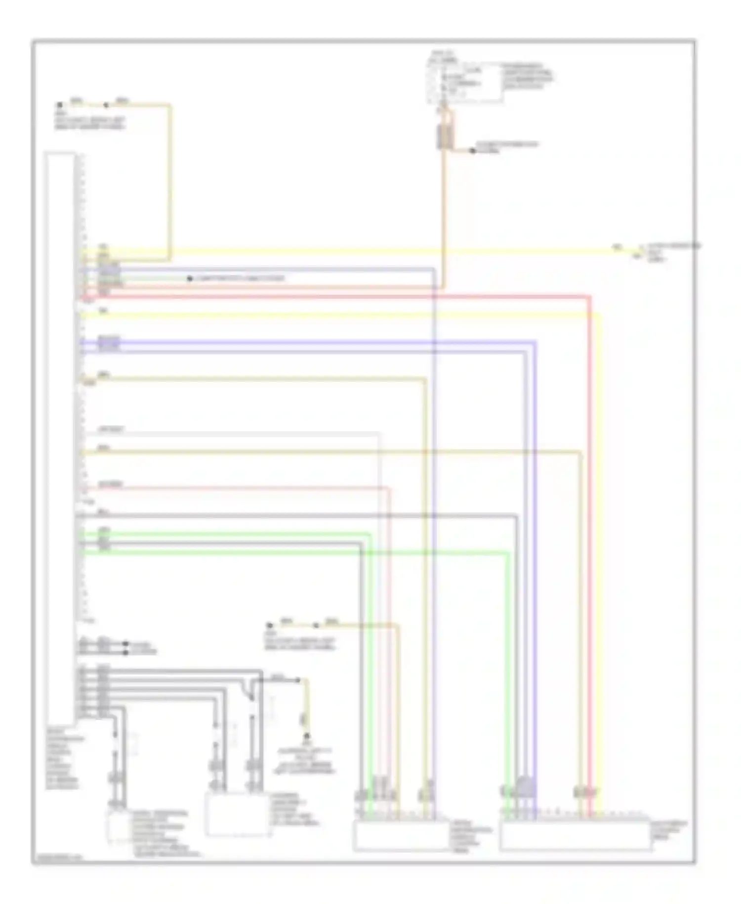Wiring diagram left quarterpanel) for Audi S4 B8 (2008-2011) (2 of 17)