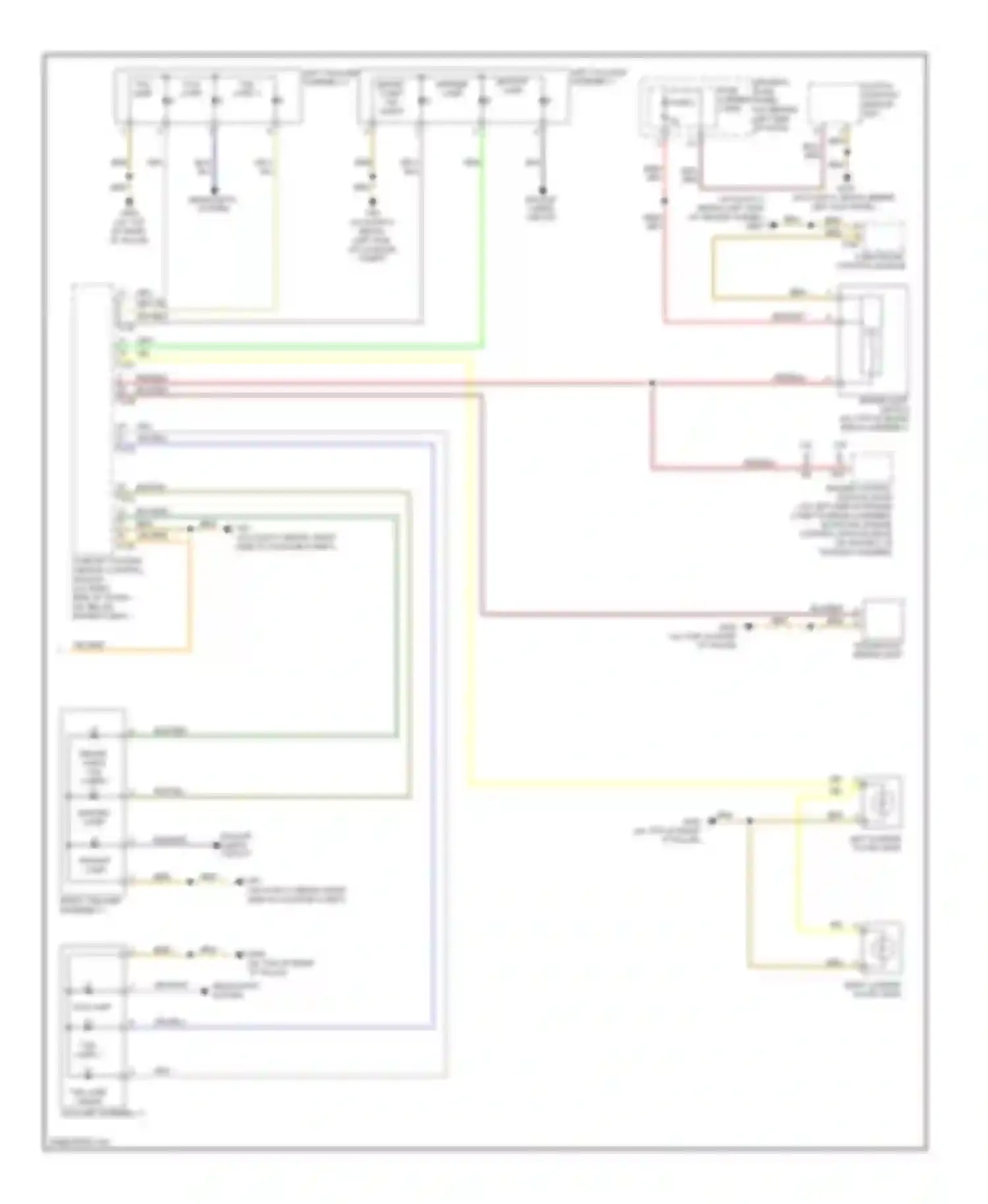 Wiring diagram backup lamp for Audi S4 B8 (2008-2011)