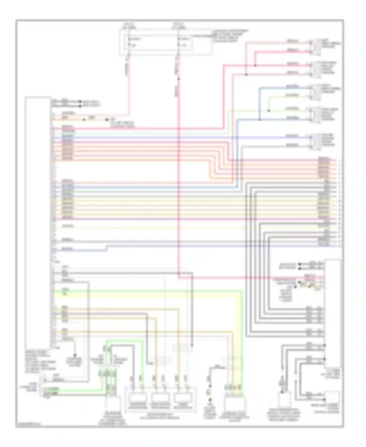 Wiring diagram microphone unit for Audi S4 B8 (2008-2011) (2 of 8)