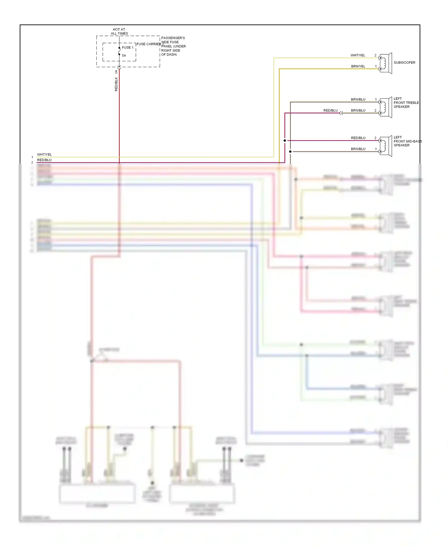 Audi S4 B8 (2008-2011) most data bus circuit wiring diagram  (8 of 30)