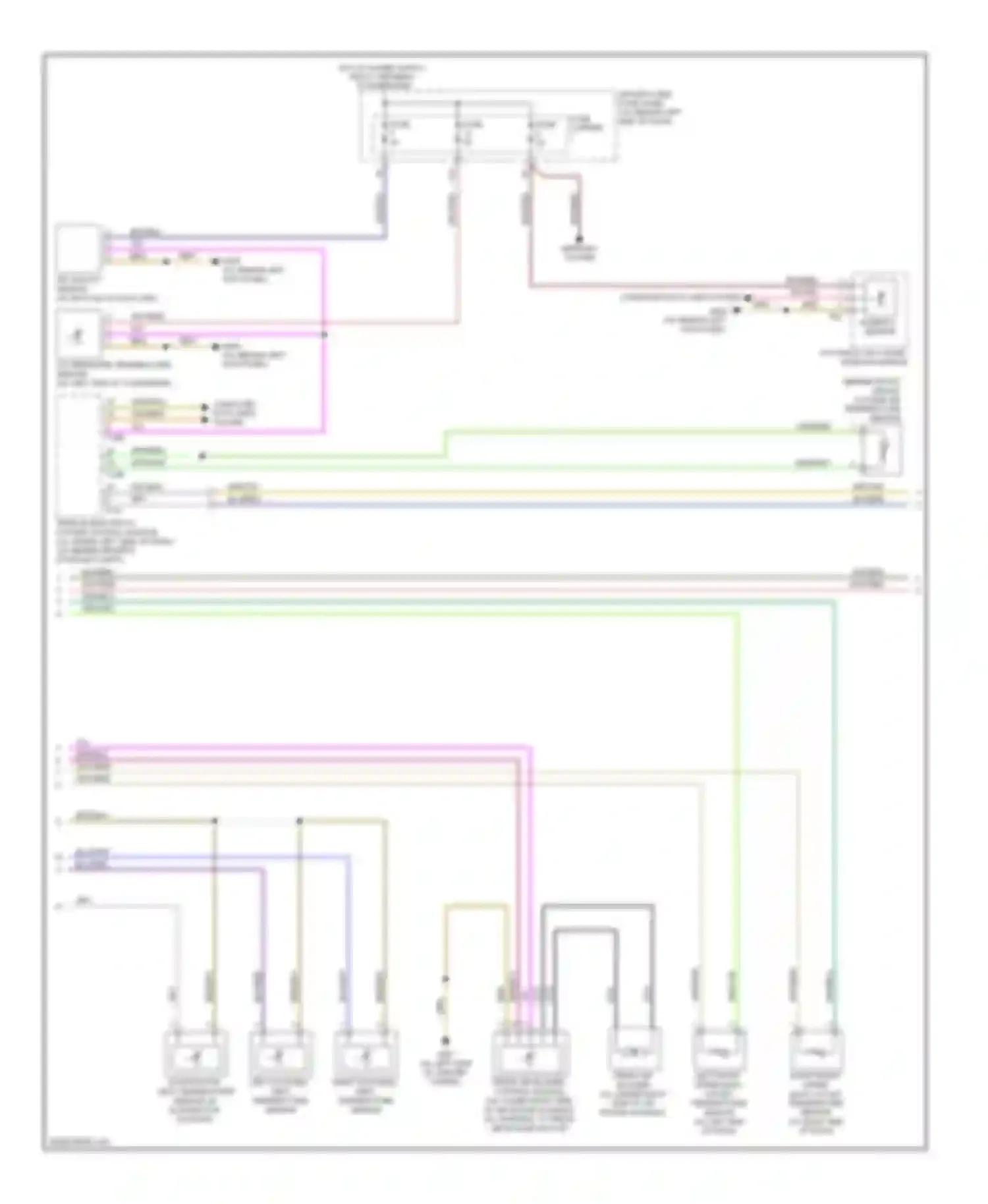 Wiring diagram of dash) for Audi S4 B8 (2008-2011) (3 of 7)