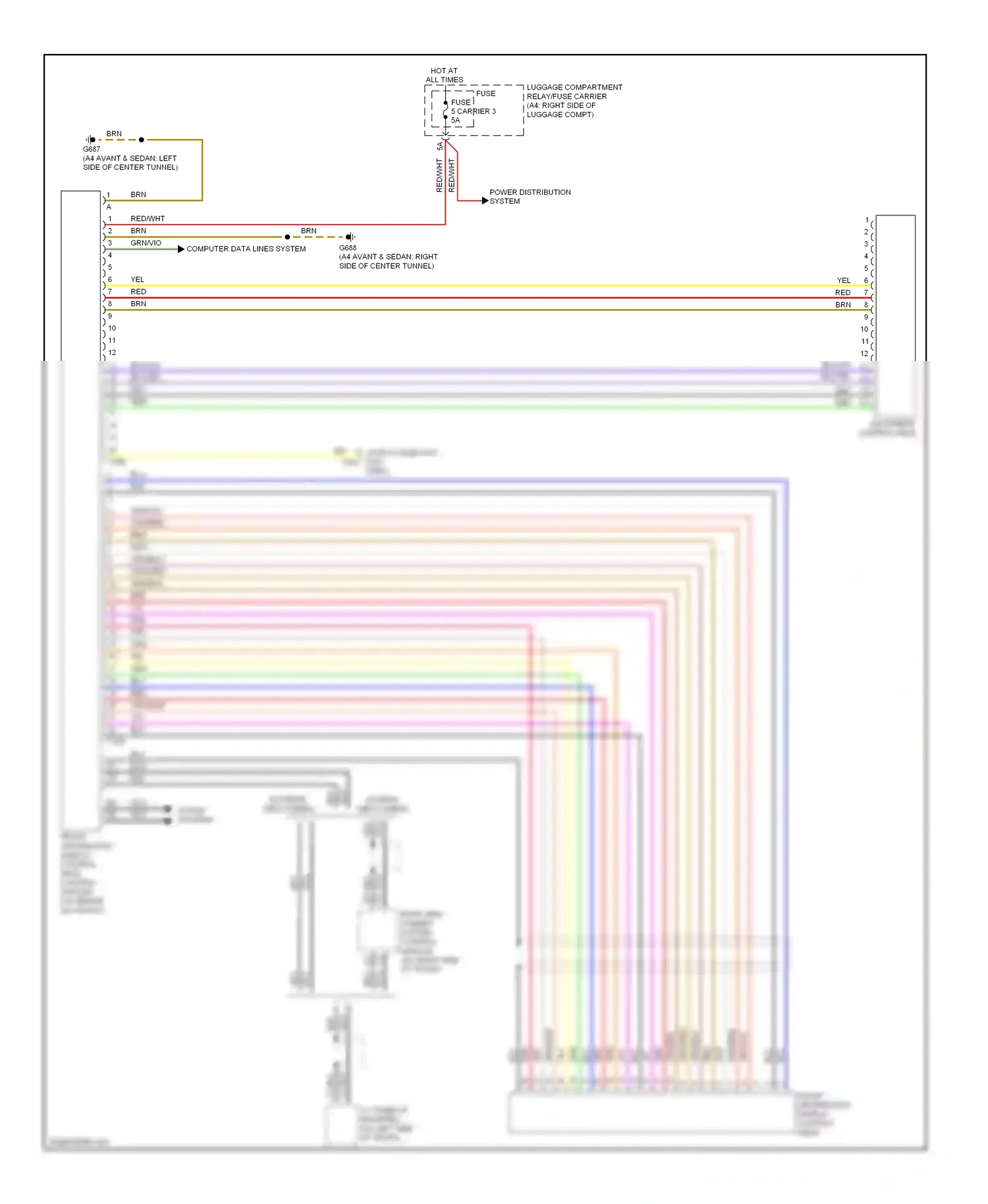 Audi S4 B8 (2008-2011) org/ wiring diagram  (2 of 5)