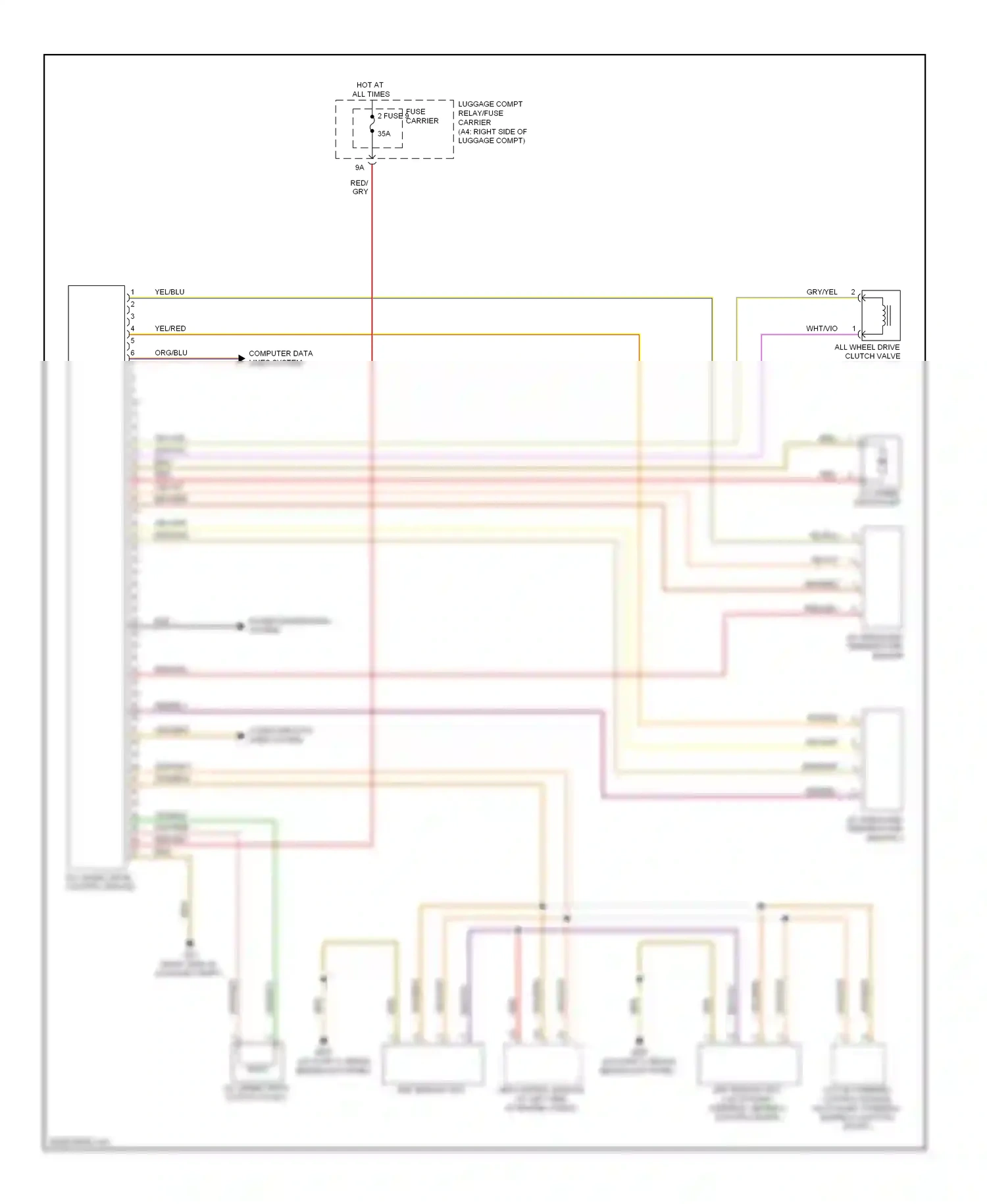 Audi S4 B8 (2008-2011) power distribution system wiring diagram  (11 of 13)