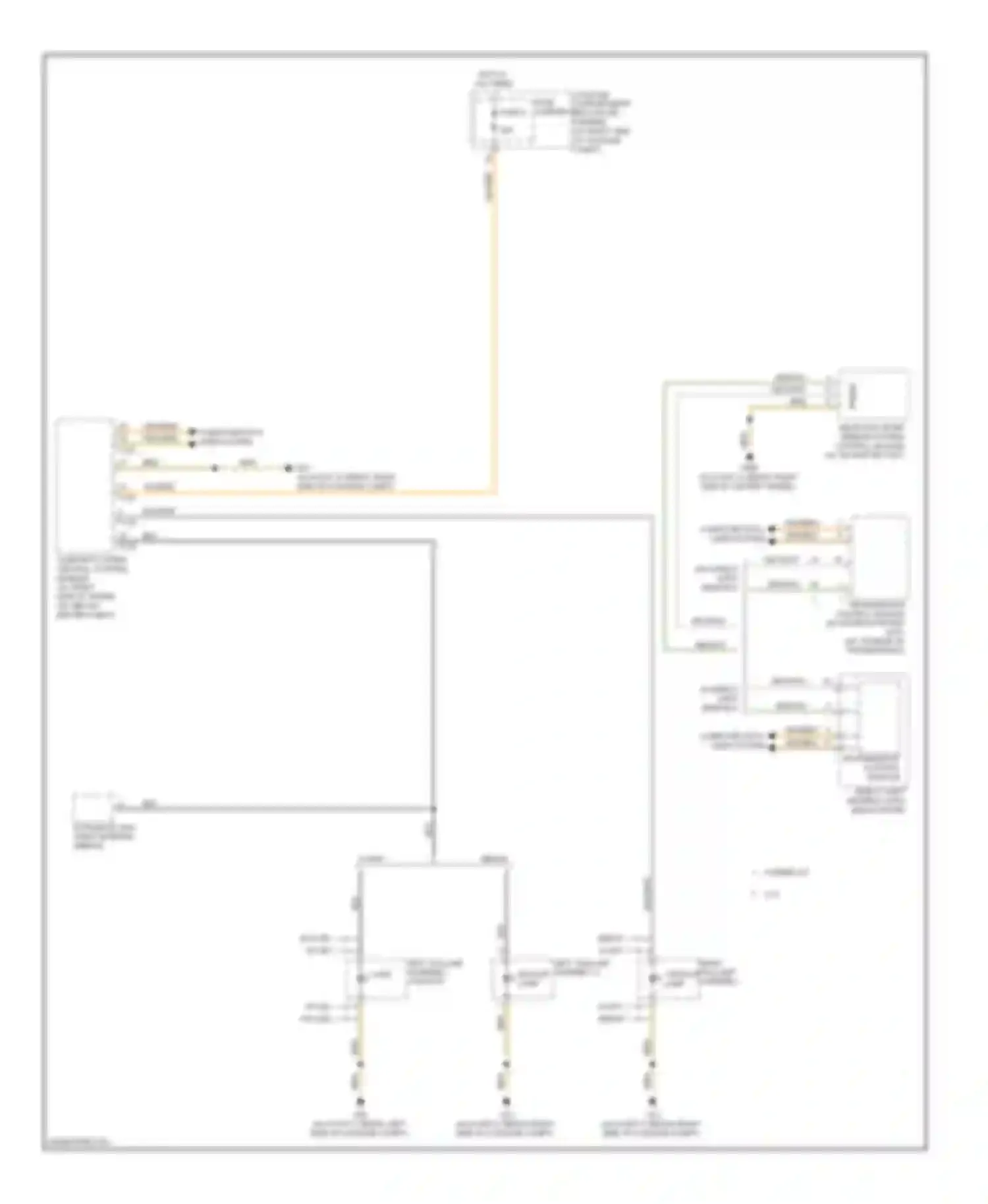 Wiring diagram left taillamp assembly 1 backup lamp for Audi S4 B8 (2008-2011)