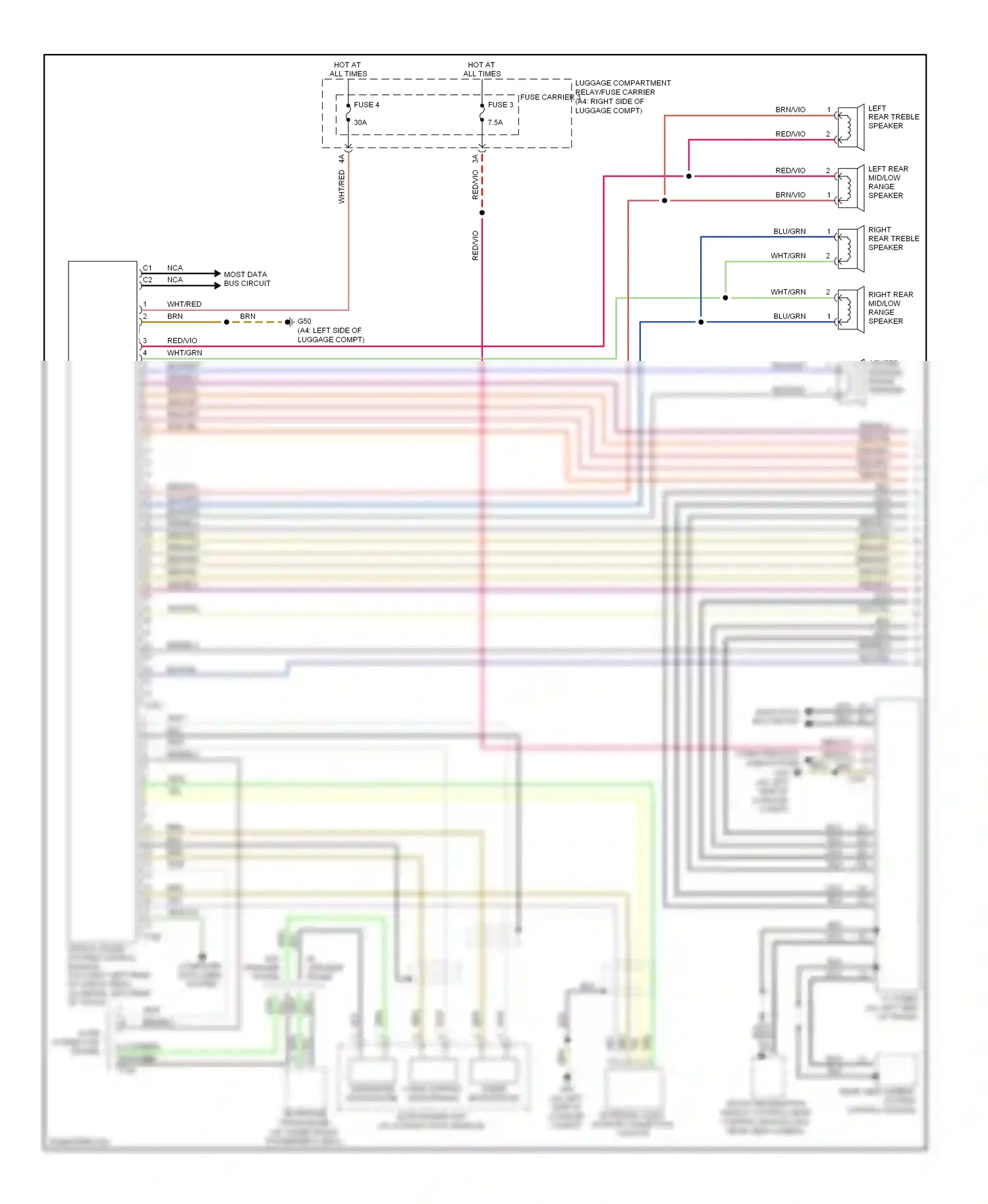 Audi S4 B8 (2008-2011) telephone microphone wiring diagram  (1 of 5)