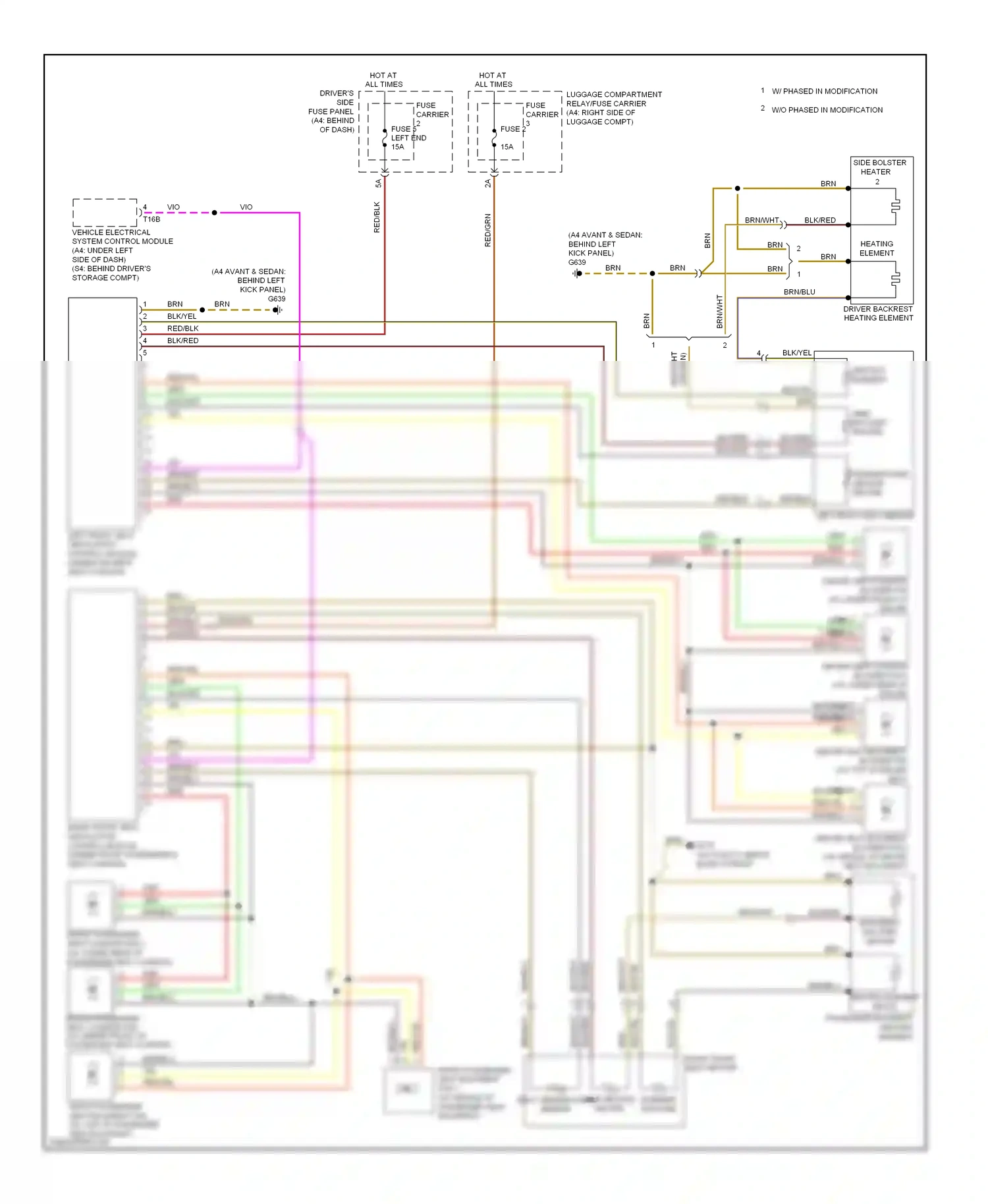 Audi S4 B8 (2008-2011) temperature sensor heater wiring diagram  (1 of 1)