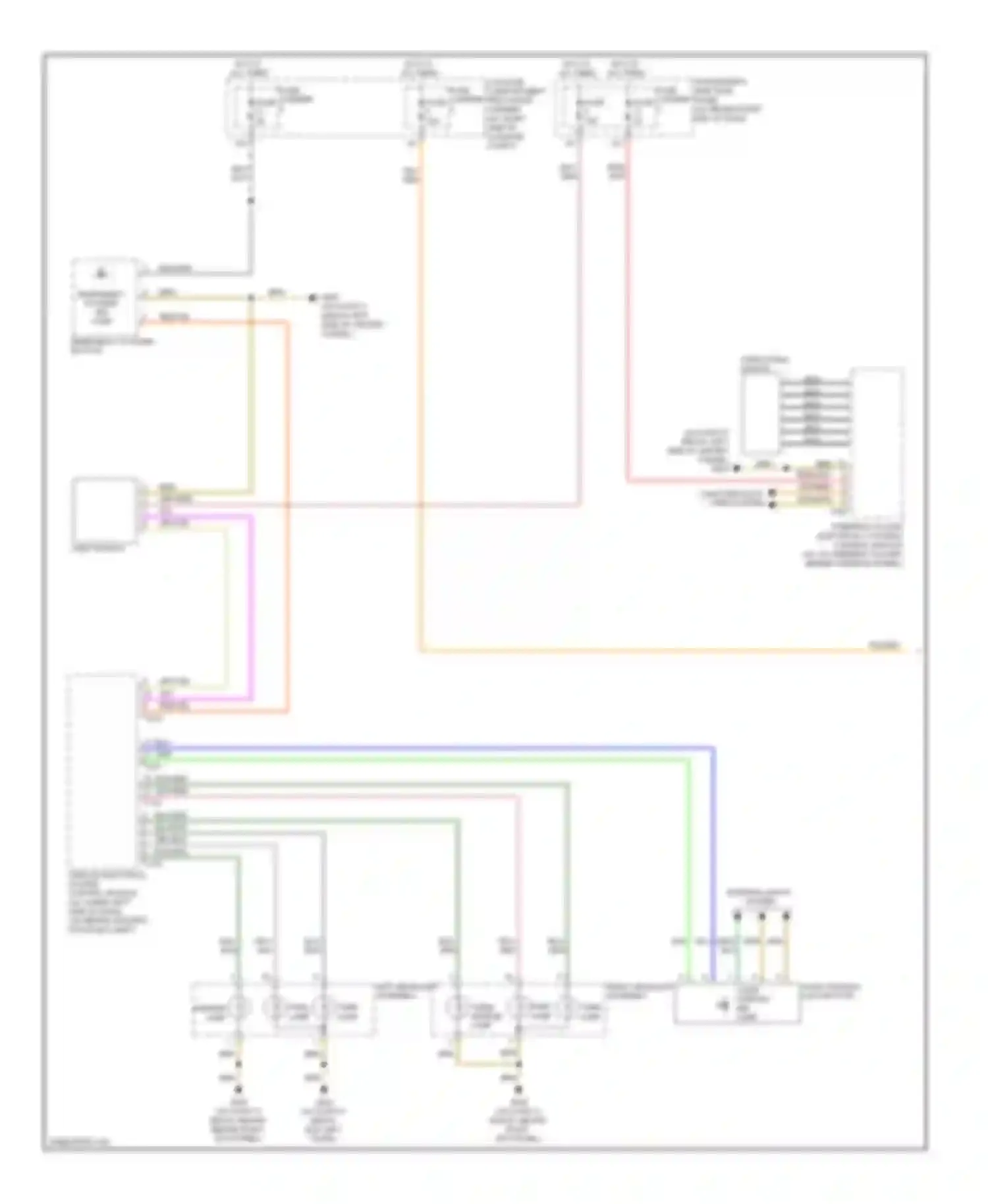 Wiring diagram turn lamp for Audi S4 B8 (2008-2011) (3 of 4)