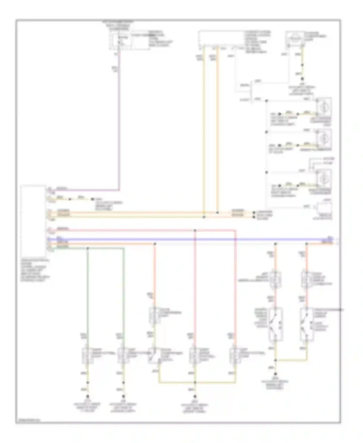 Wiring diagram of trunk) for Audi S4 B8 (2008-2011)