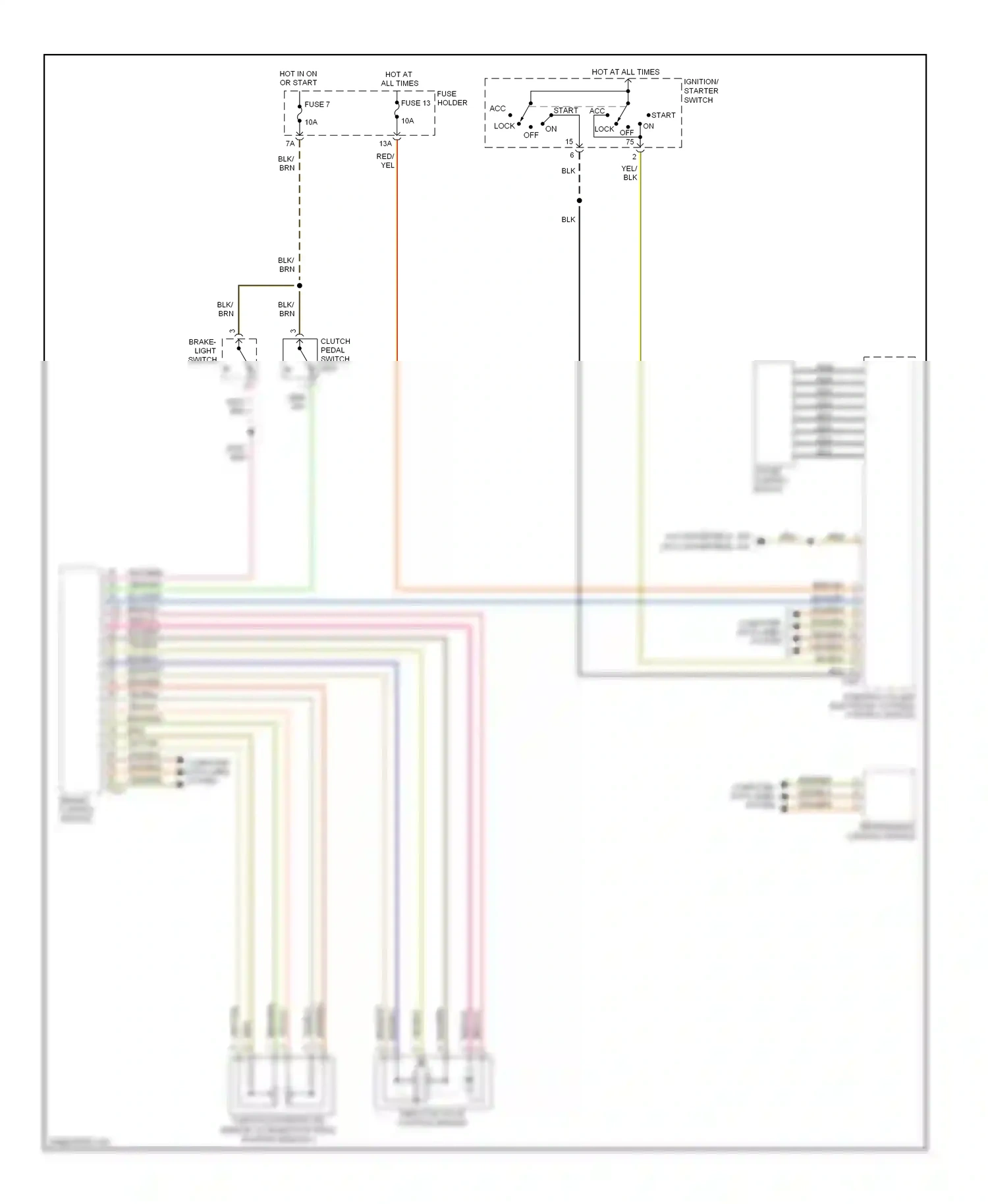 Audi S4 B8 (2008-2011) wht/red wiring diagram  (7 of 26)