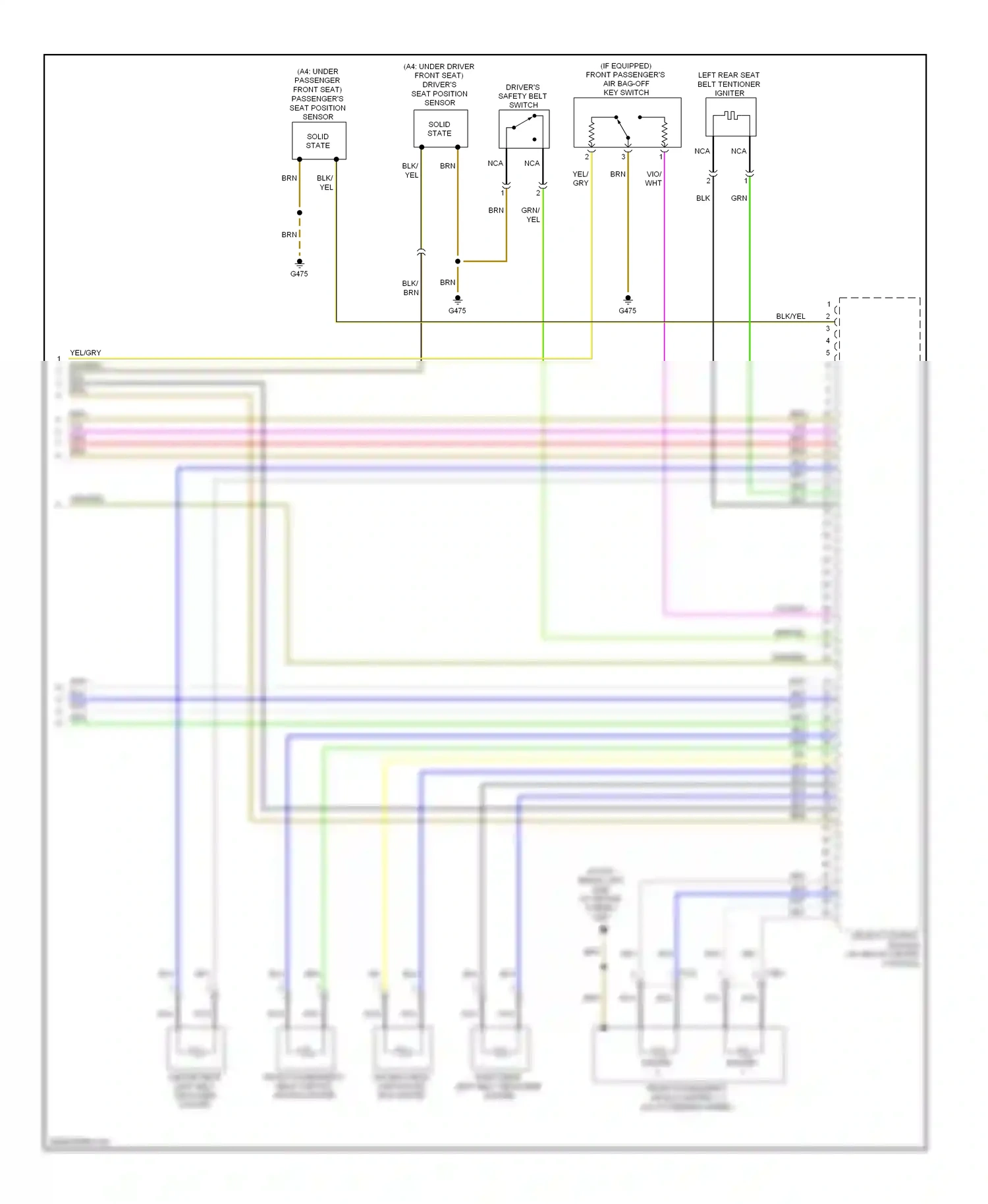 Audi S4 B8 (2008-2011) yel wiring diagram  (57 of 57)